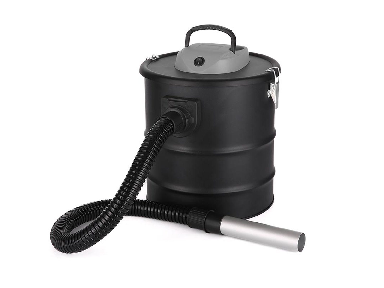 PEREL Aschesauger, 1200 W, Edelstahl, für Kamin-Sauger Asche-Staubsauger ohne Beutel inklusive 2 Hepa Filter