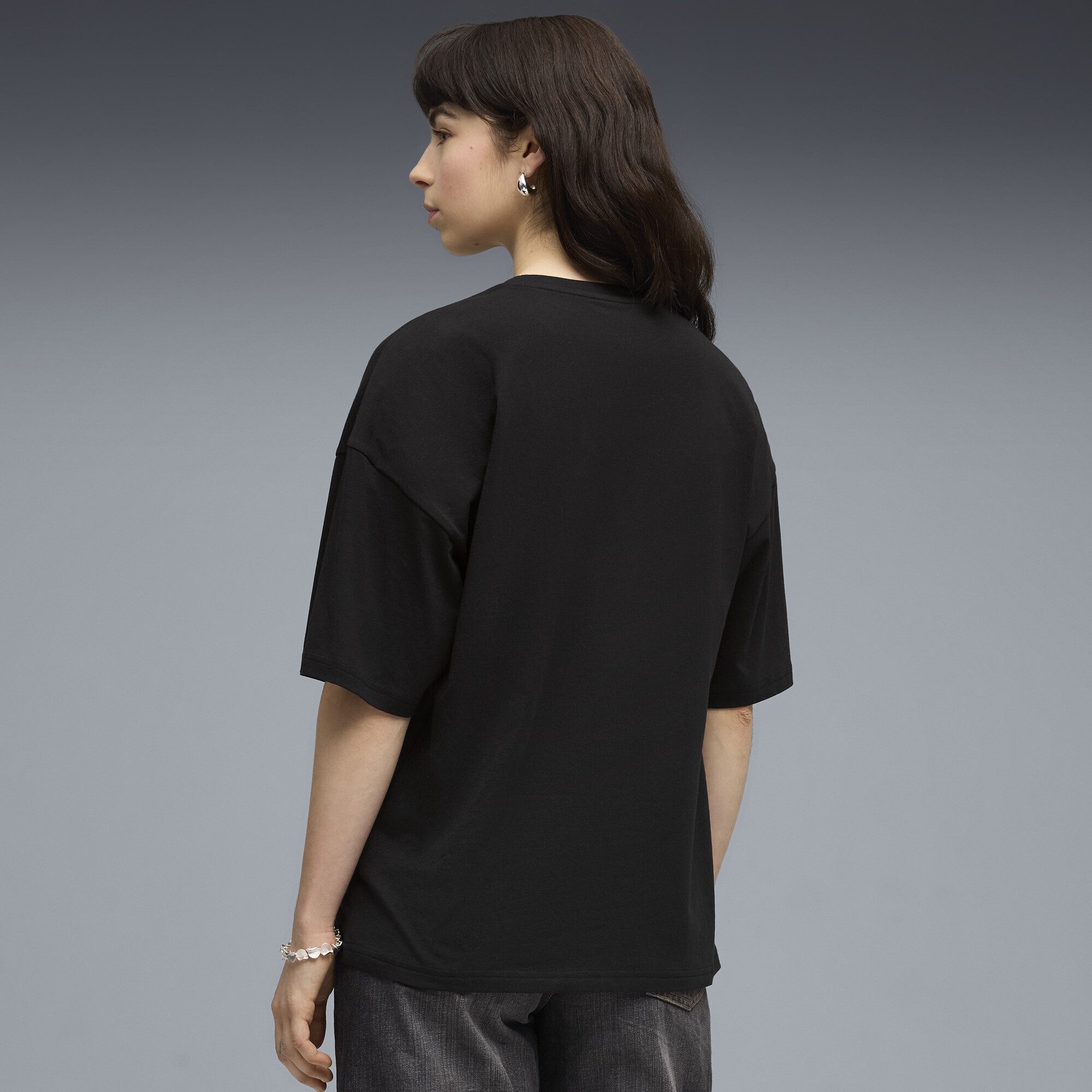 PUMA T-Shirt Essentials Graphics Bedazzled Oversized T-Shirt Damen