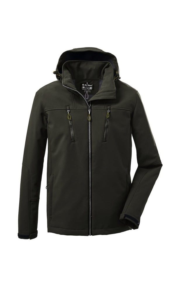 Killtec Softshelljacke mit abzippbarer Kapuze (Fleecefutter, wasserabweisen günstig online kaufen