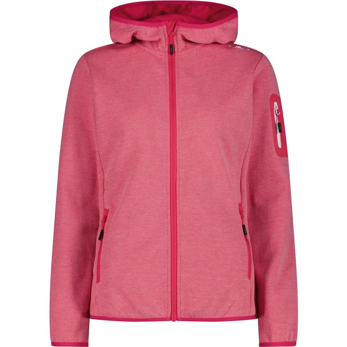 CMP Fleecejacke Woman Fleece Fleece Jacket FIX Hood Leichte, atmungsaktive Damen-Fleecejacke mit fixierter Kapuze und