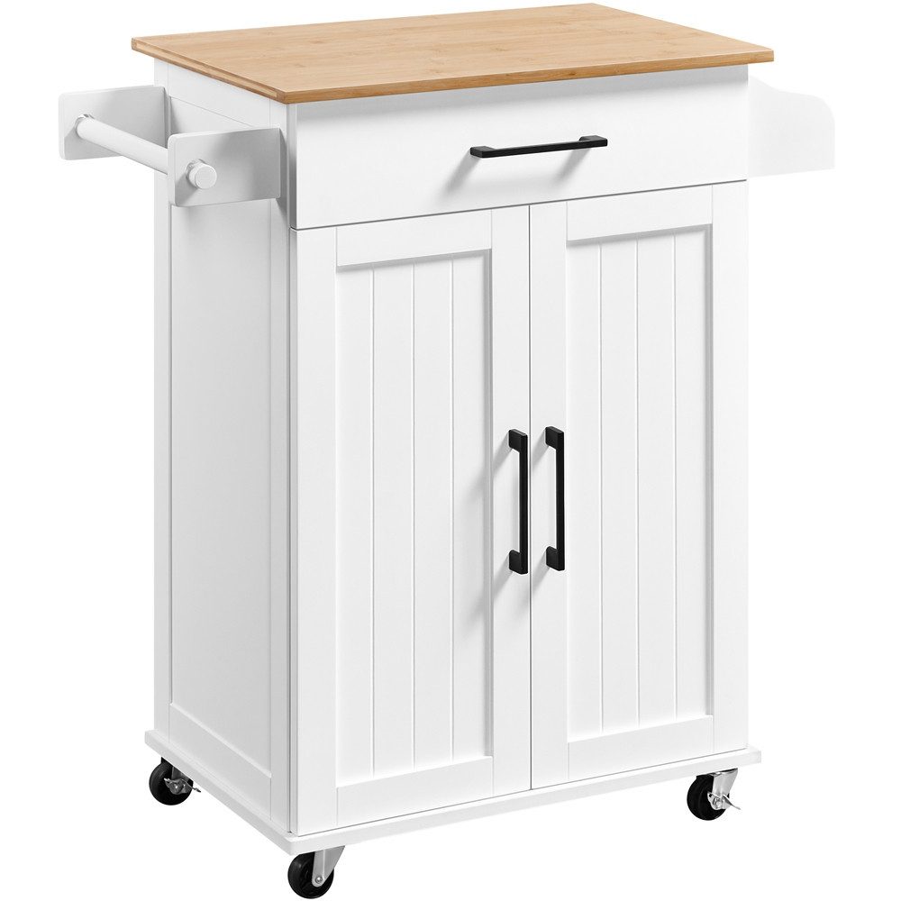Yaheetech Küchenwagen, Servierwagen mit Schublade & 3 Schrank günstig online kaufen