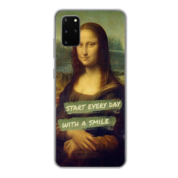 MuchoWow Handyhülle Mona Lisa - Zitat - Da Vinci Phone Case Handyhülle Samsung Galaxy S20 Plus Silikon Schutzhülle