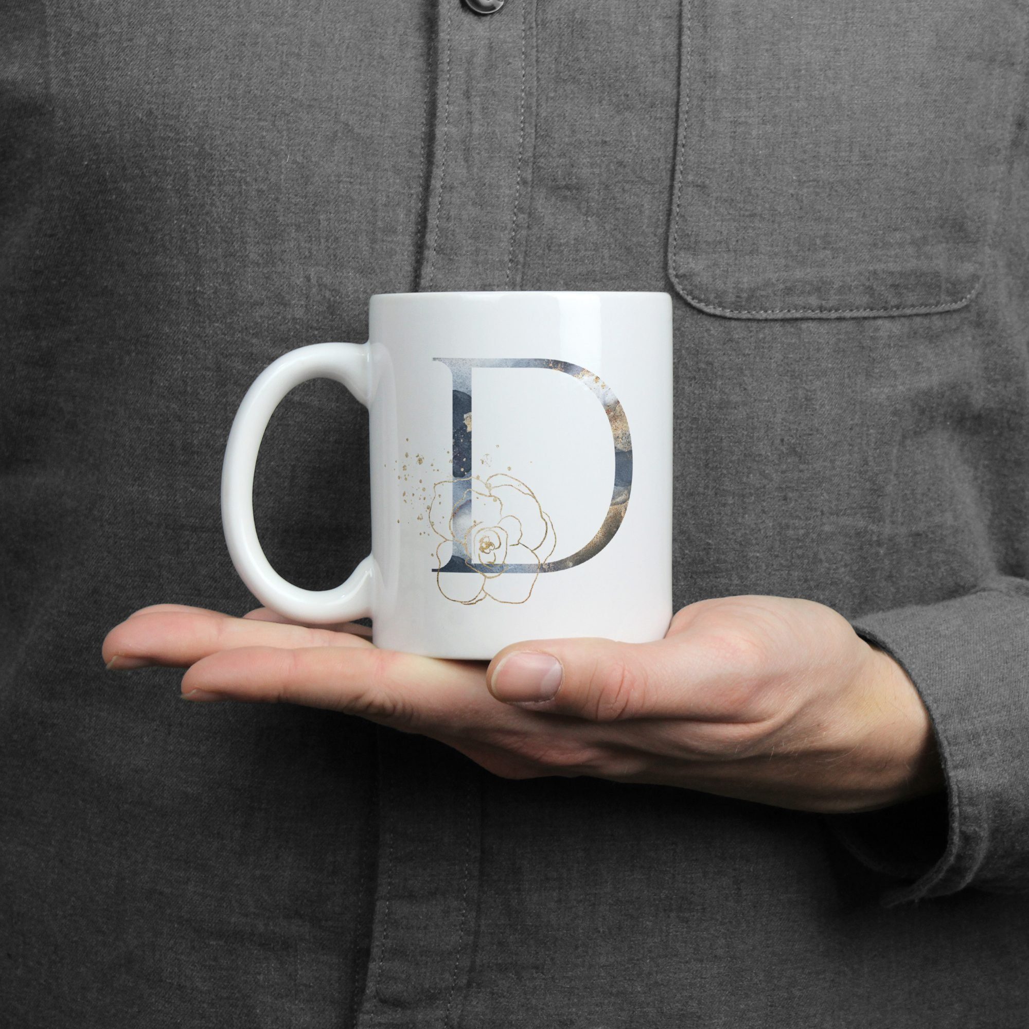 PhotoFancy Tasse mit Buchstabe - Kaffeebecher mit Initialen