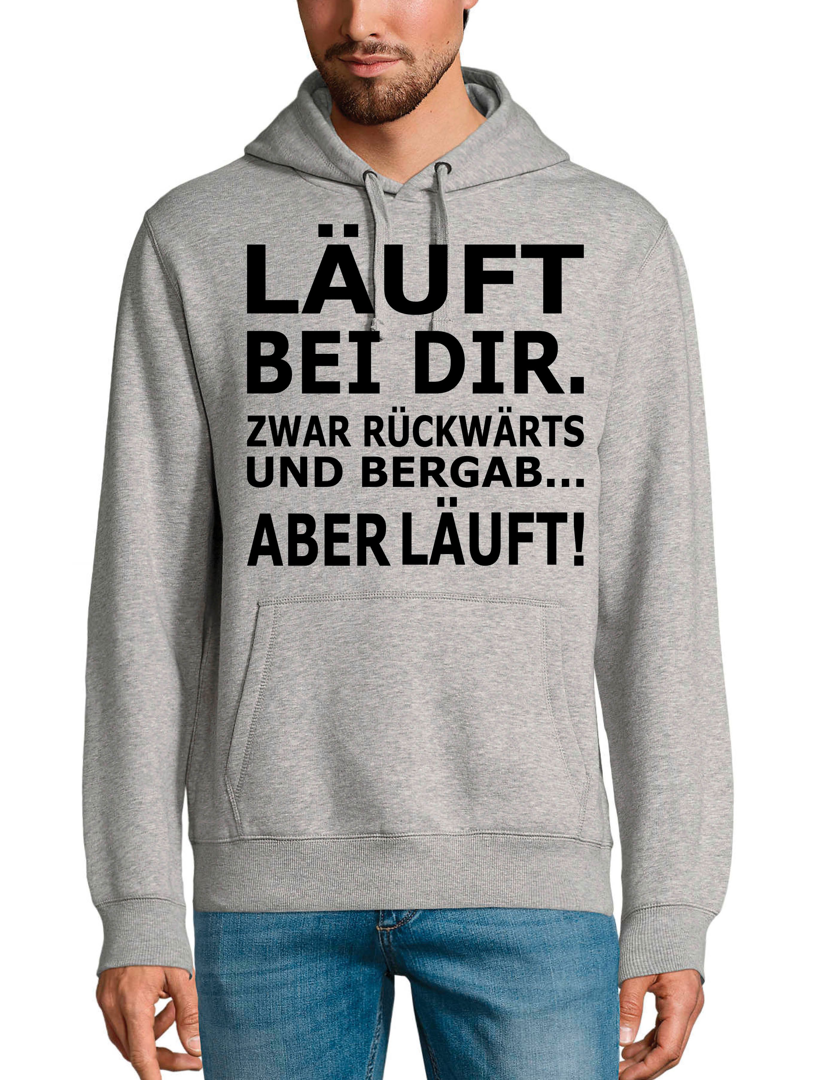 Youth Designz Kapuzenpullover Herren Hoodie Pullover "Läuft bei dir" Print günstig online kaufen
