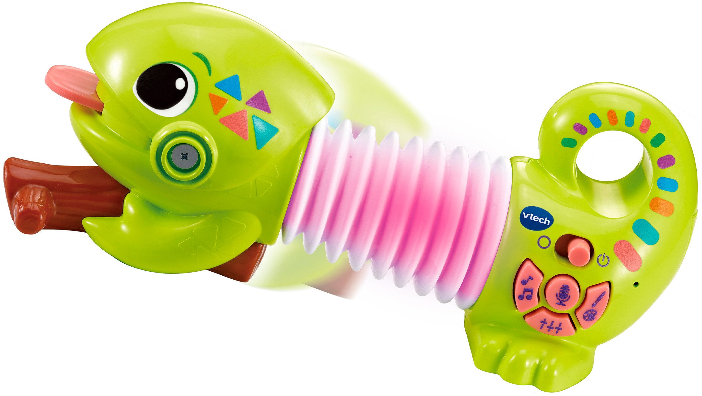 Vtech® Lernspielzeug Ziehspaß-Chamäleon Carlo, mi Licht und Sound