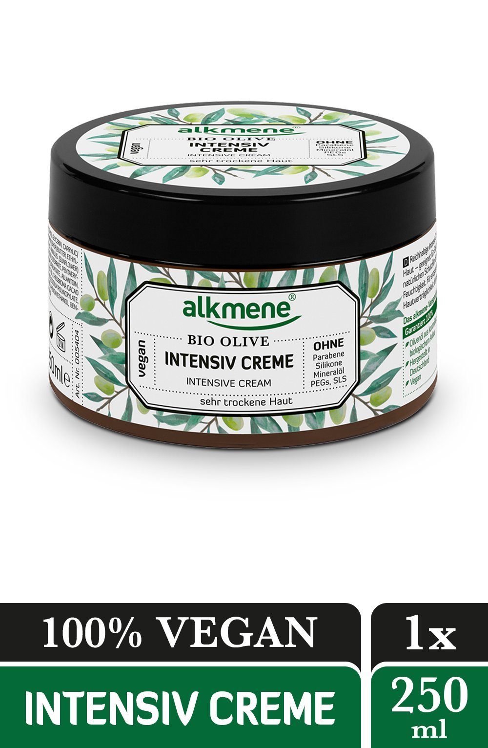 alkmene Feuchtigkeitscreme Intensiv Creme mit Bio Olive - Körpercreme Gesichtscreme Creme, 1-tlg.