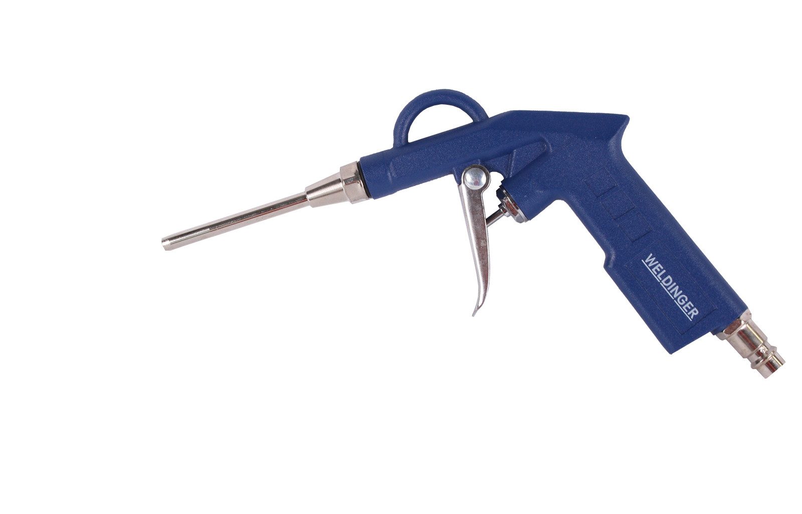 WELDINGER Ausblaspistole Ausblaspistole mittel für Druckluft Schnellkupplung, Druckluft-Ausblaspistole mittellang, praktischer 1/4" Schnellkupplung