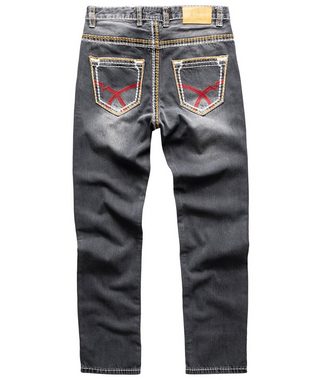 Rock Creek Straight-Jeans Herren Jeans Comfort Fit dicke Nähte RC-2168