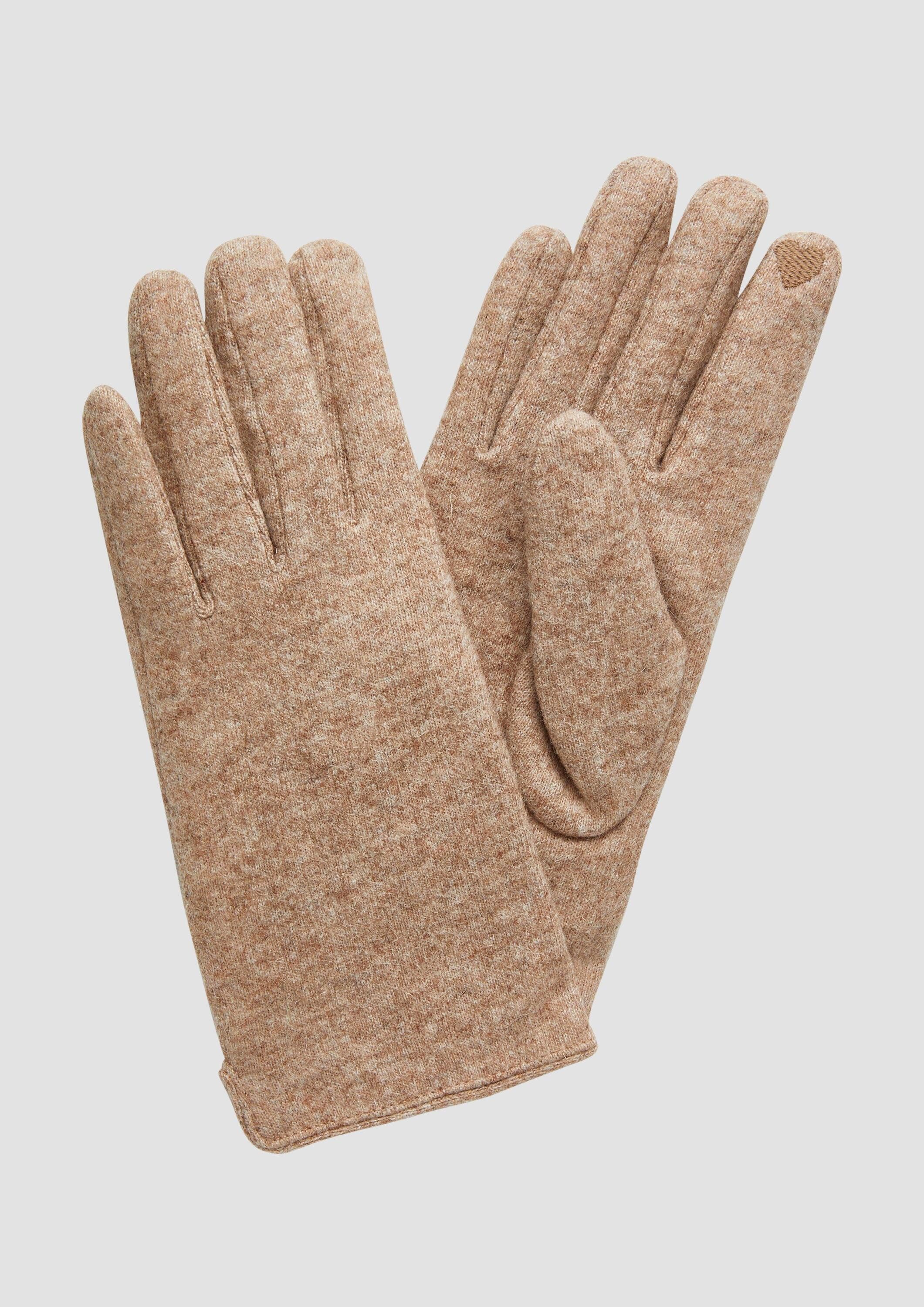 s.Oliver Strickhandschuhe Handschuhe Handschuhe aus Wollmix
