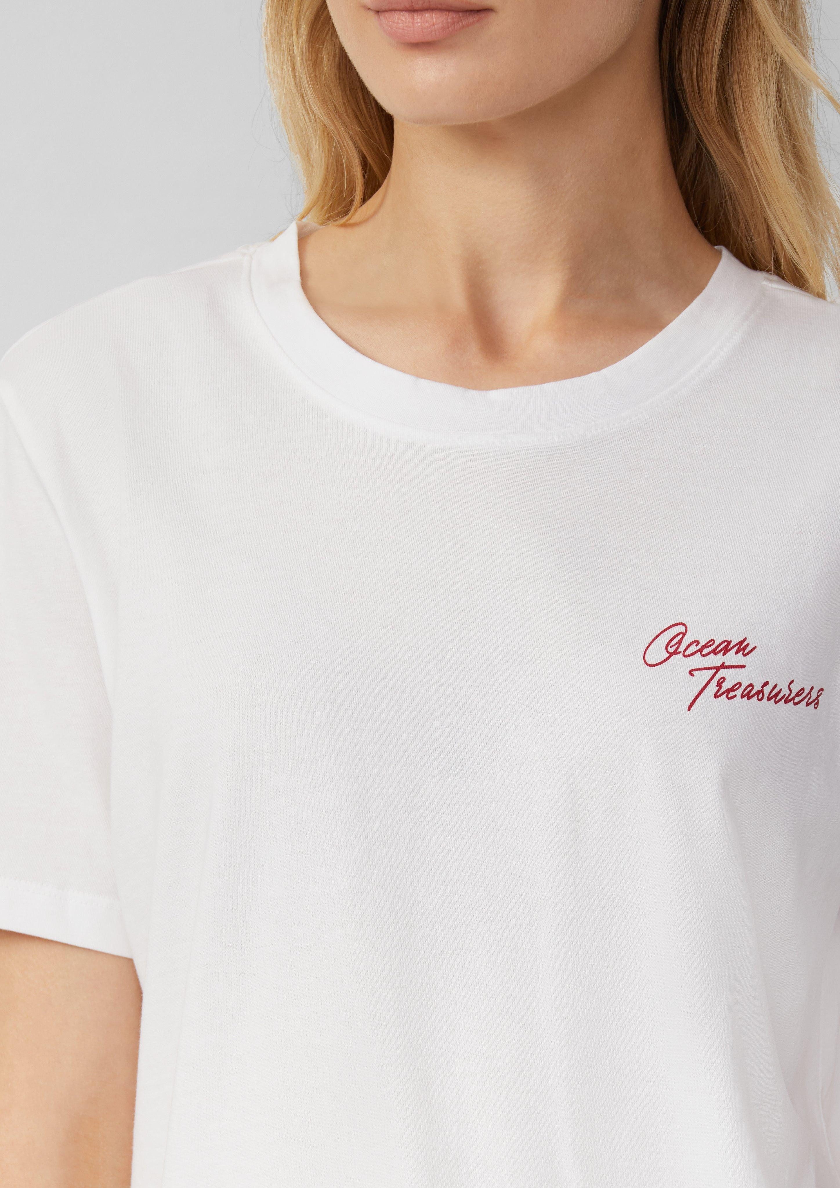 s.Oliver Kurzarmshirt Jersey-T-Shirt mit Frontprint und günstig online kaufen