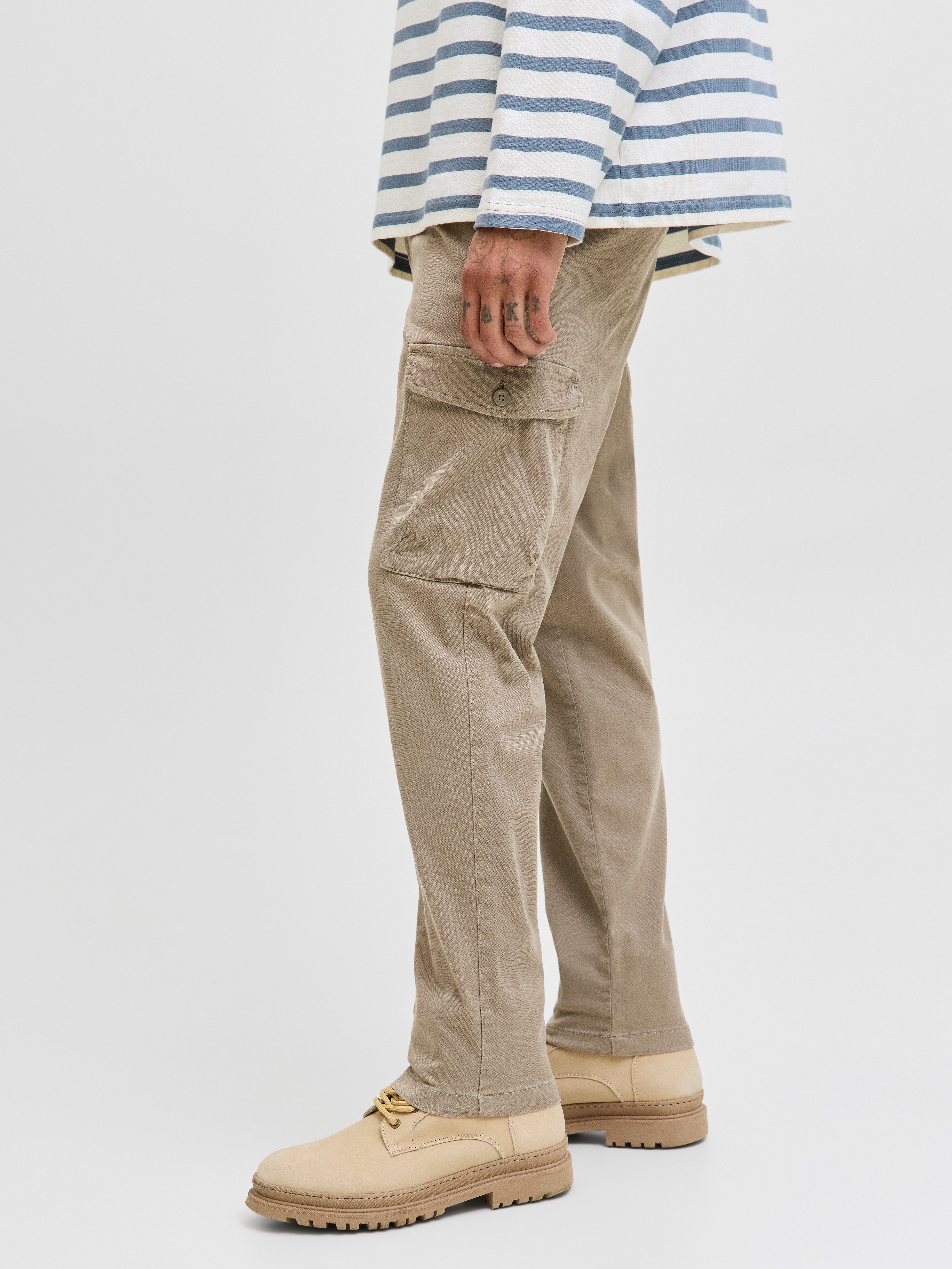 Jack & Jones Cargohose JPSTACE ARTHUR DOBBY CARGO SN