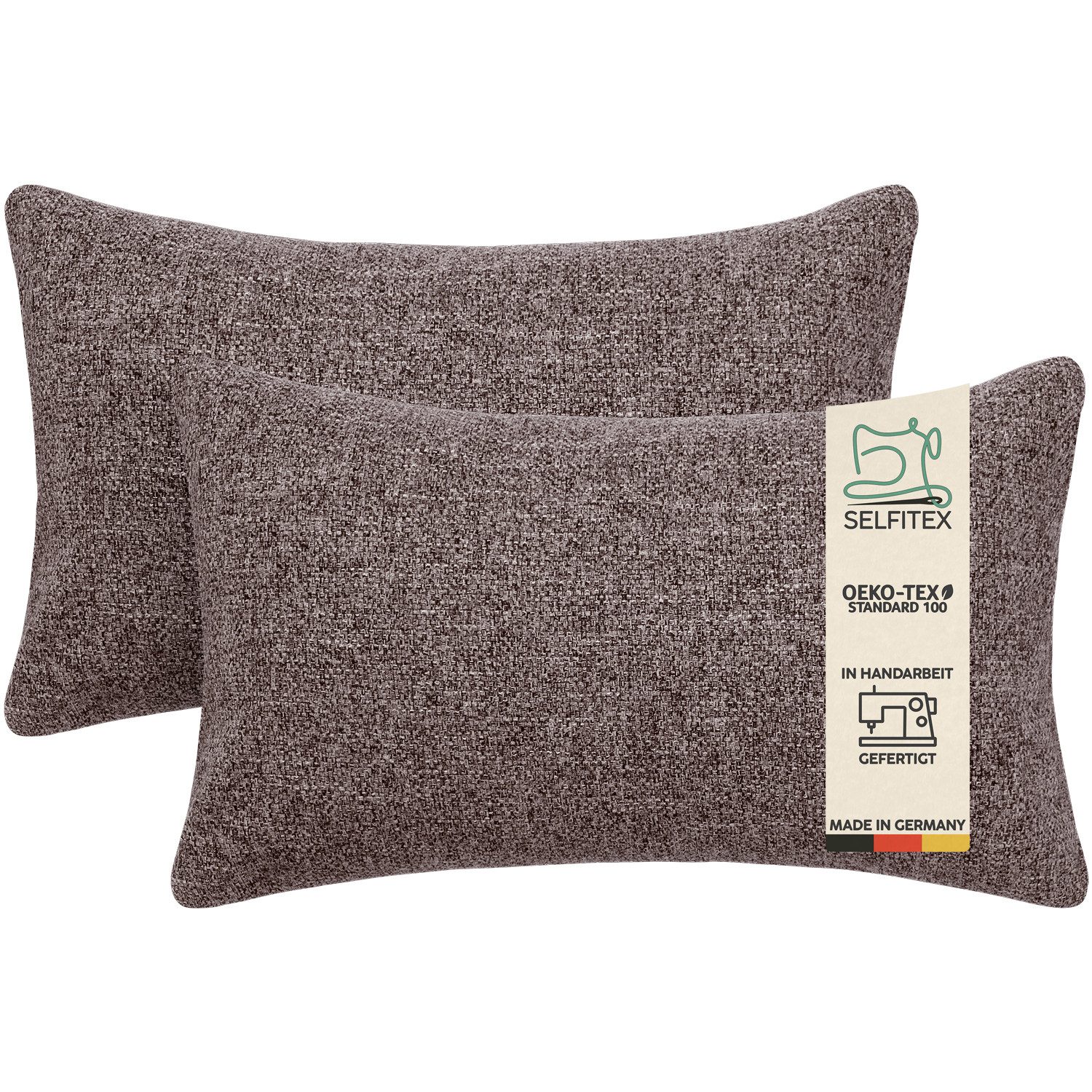 Selfitex Dekokissen 2er Set, 30x50/40x40/40x60/50x50 inkl. Füllkissen, Farb günstig online kaufen