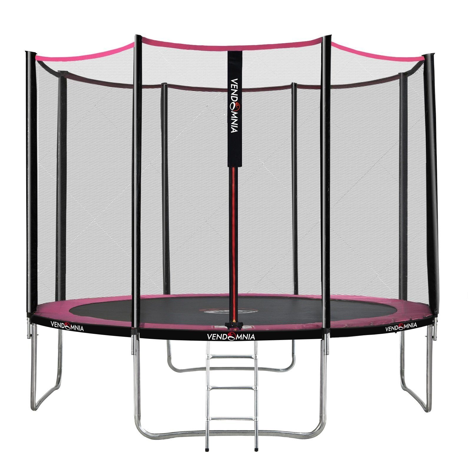 VENDOMNIA Fitnesstrampolin Gartentrampoline mit Sicherheitsnetz, Leiter, Randabdeckung, (Outdoor und Indoor Gartentrampolin mit Zubehör, Fitness Trampoline), 305 cm, Farbwahl