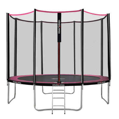 VENDOMNIA Fitnesstrampolin Gartentrampoline mit Sicherheitsnetz, Leiter, Randabdeckung, (Outdoor und Indoor Gartentrampolin mit Zubehör, Fitness Trampoline), 305 cm, Farbwahl