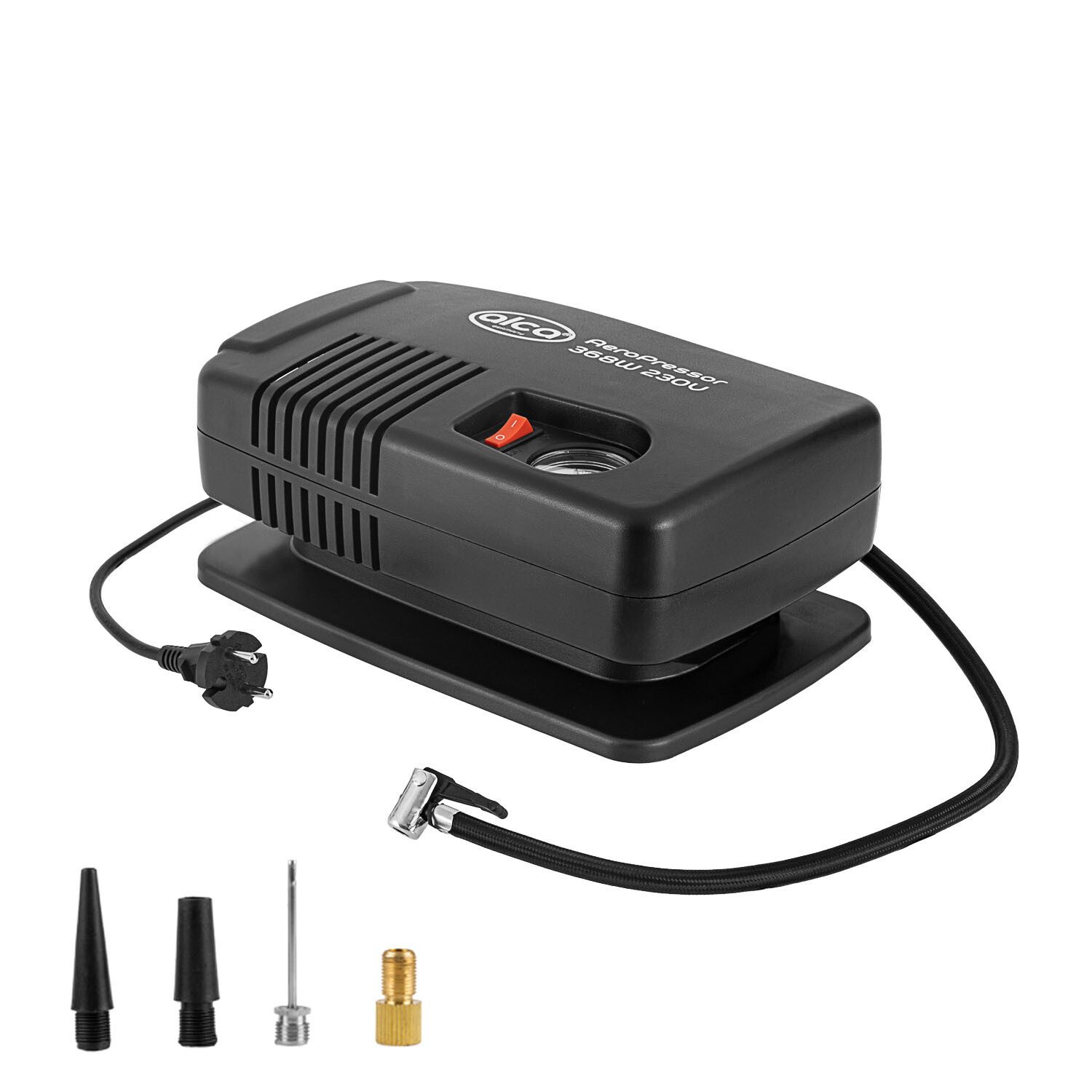 alca Kompressor Kompressor Auto & Fahrrad elekt. Luftpumpe 230V Luftkompressor 8,6 bar, 368 W, max. 7 bar, 1-tlg.