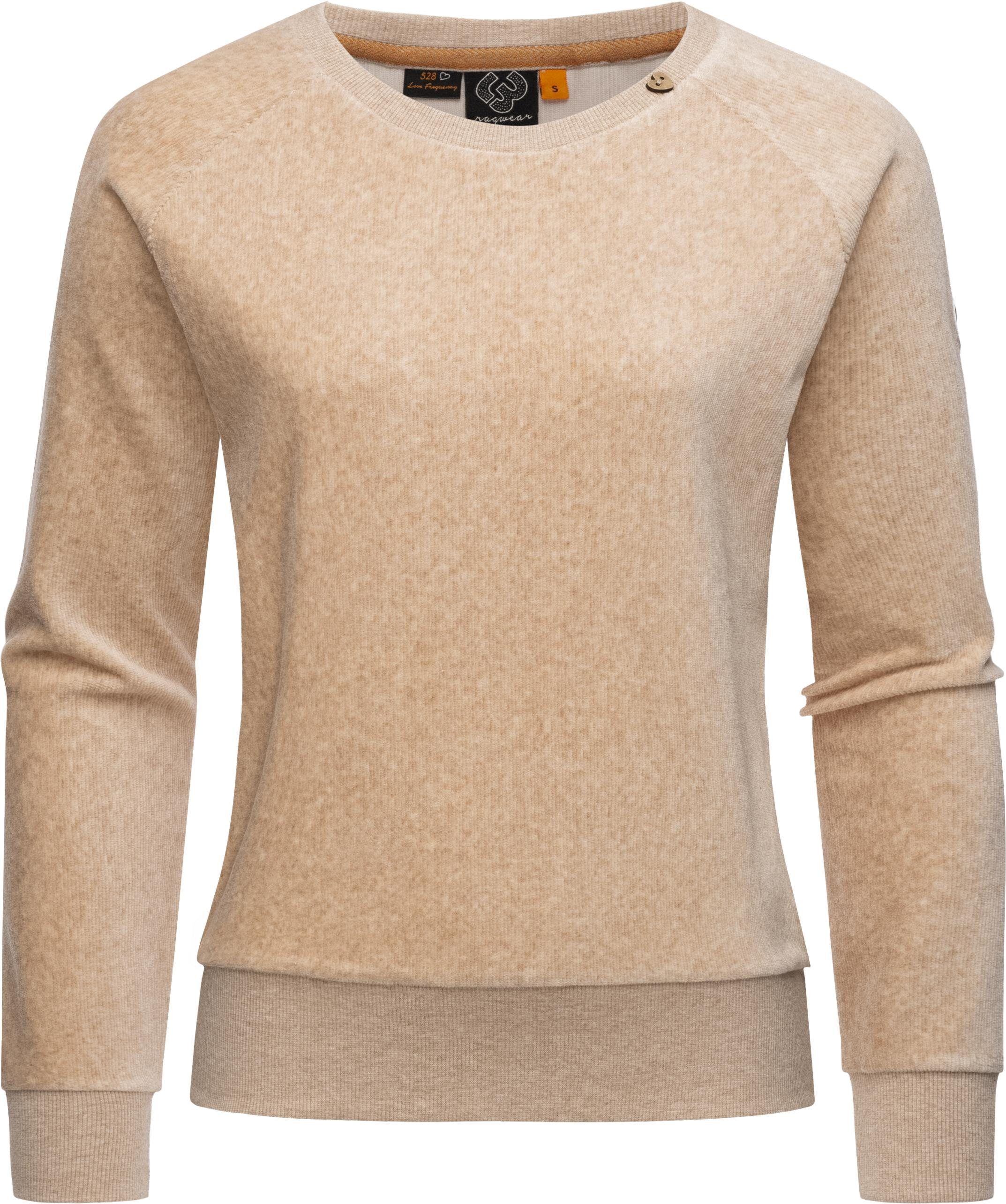 Ragwear Sweater Johanka Velvet Stylischer Damen Pullover in Cord-Optik