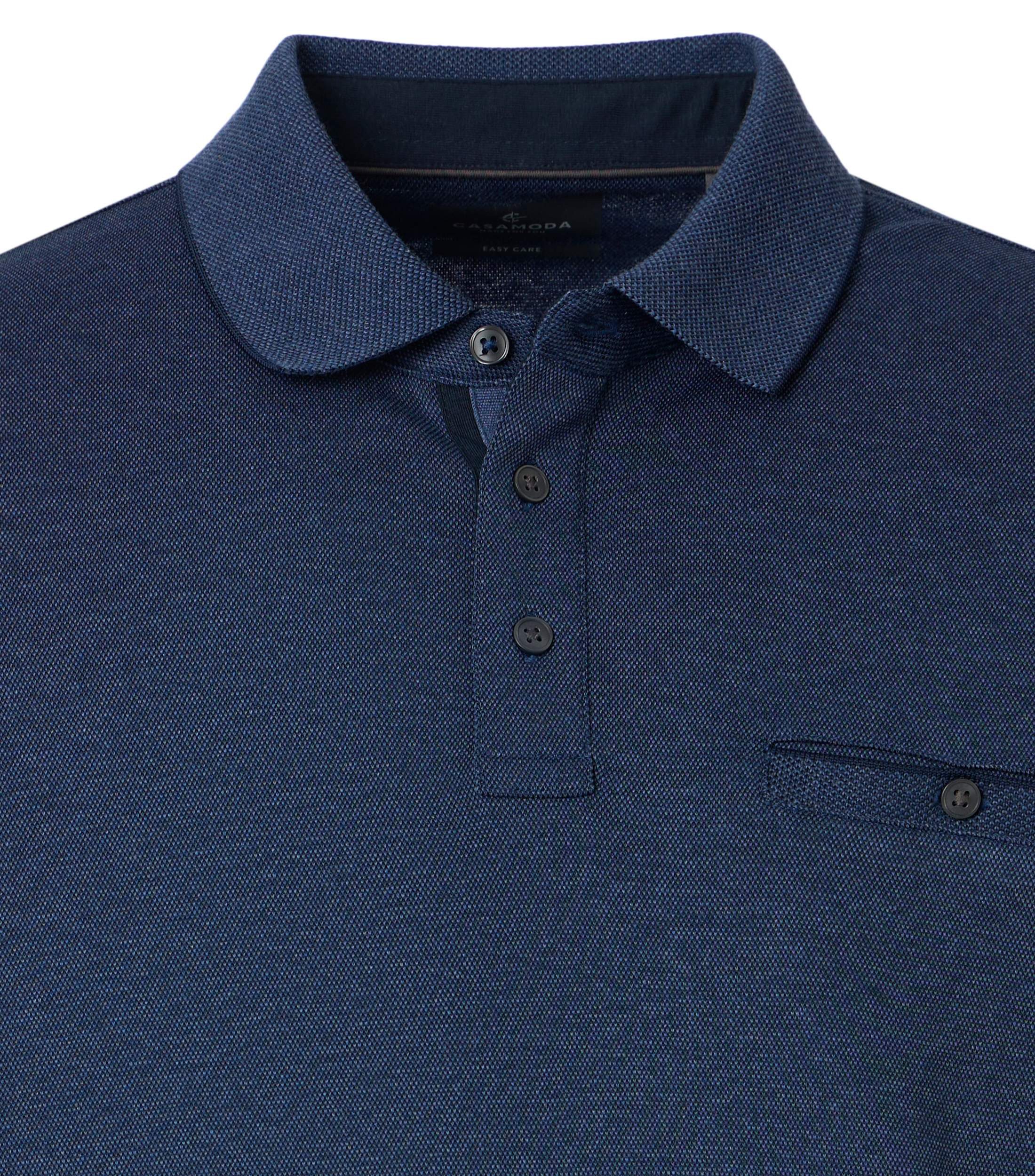 CASAMODA Langarm-Poloshirt CASAMODA Polo-Shirt Langarm uni