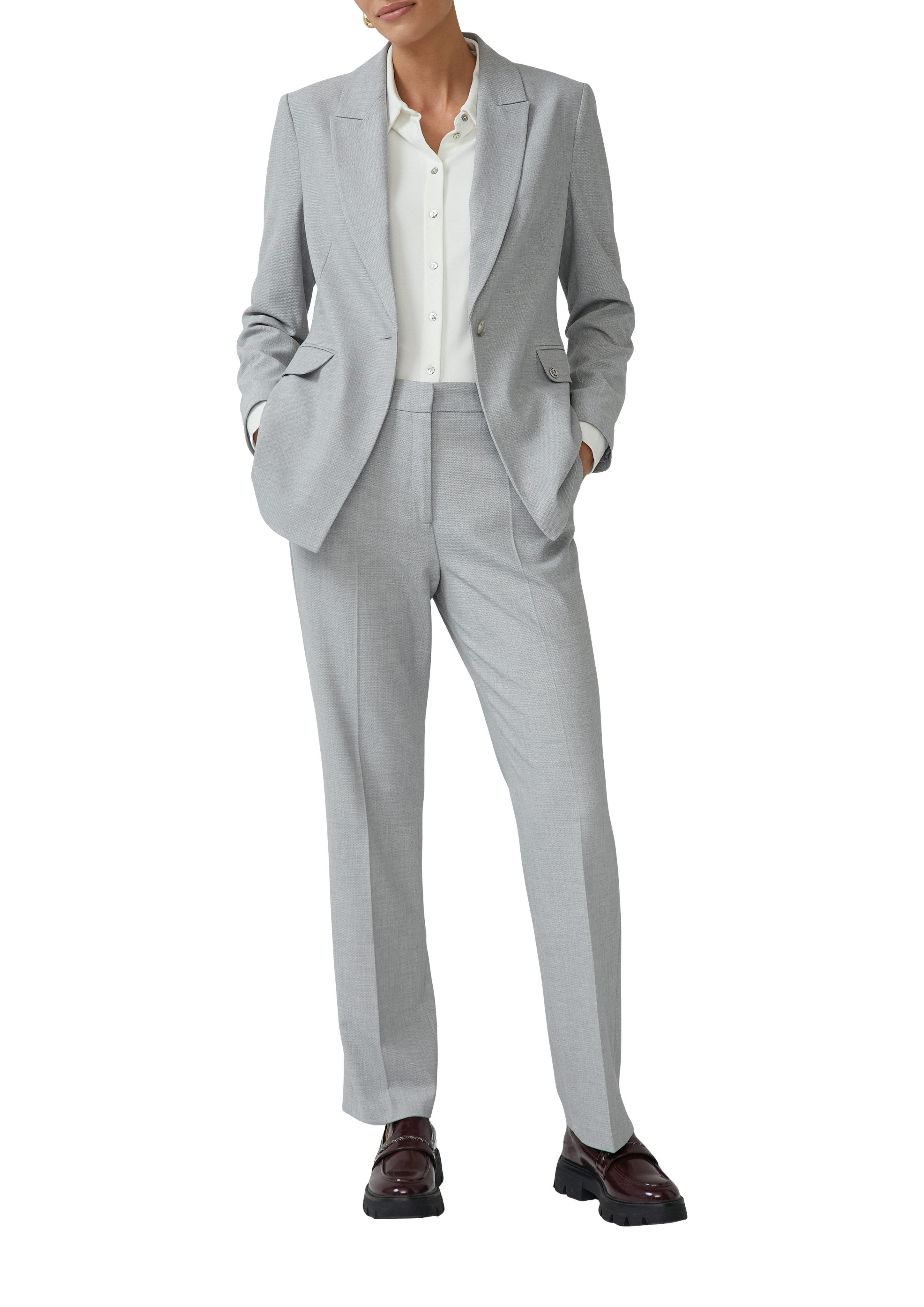 s.Oliver BLACK LABEL Jackenblazer mit Logo Detail günstig online kaufen