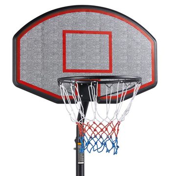 Yaheetech Basketballständer, Basketballkorb verstellbar Korbhöhe 304-353 cm