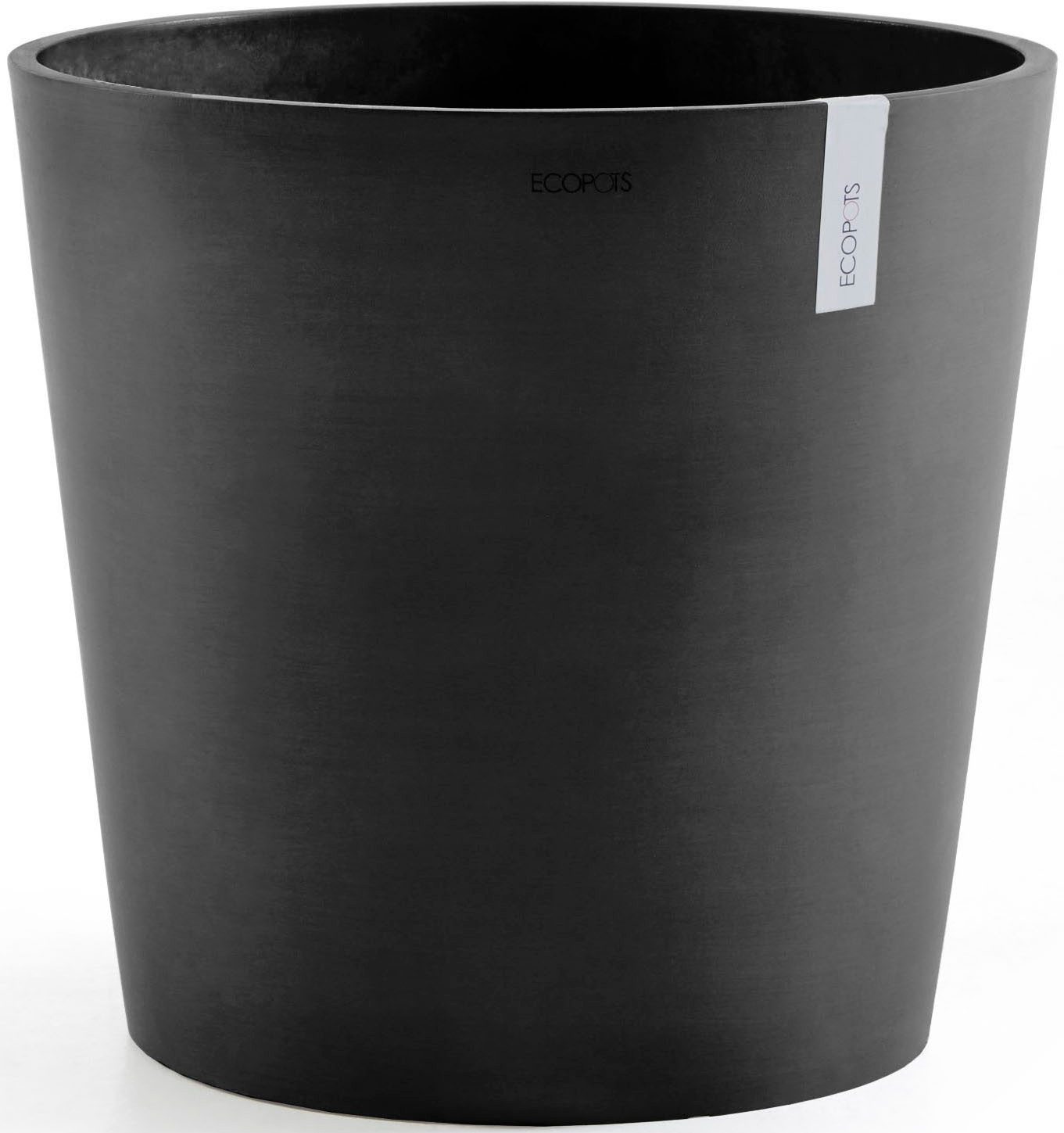 ECOPOTS Blumentopf AMSTERDAM Dark Grey, BxTxH: 50x50x43,8 cm, mit Wasserreservoir