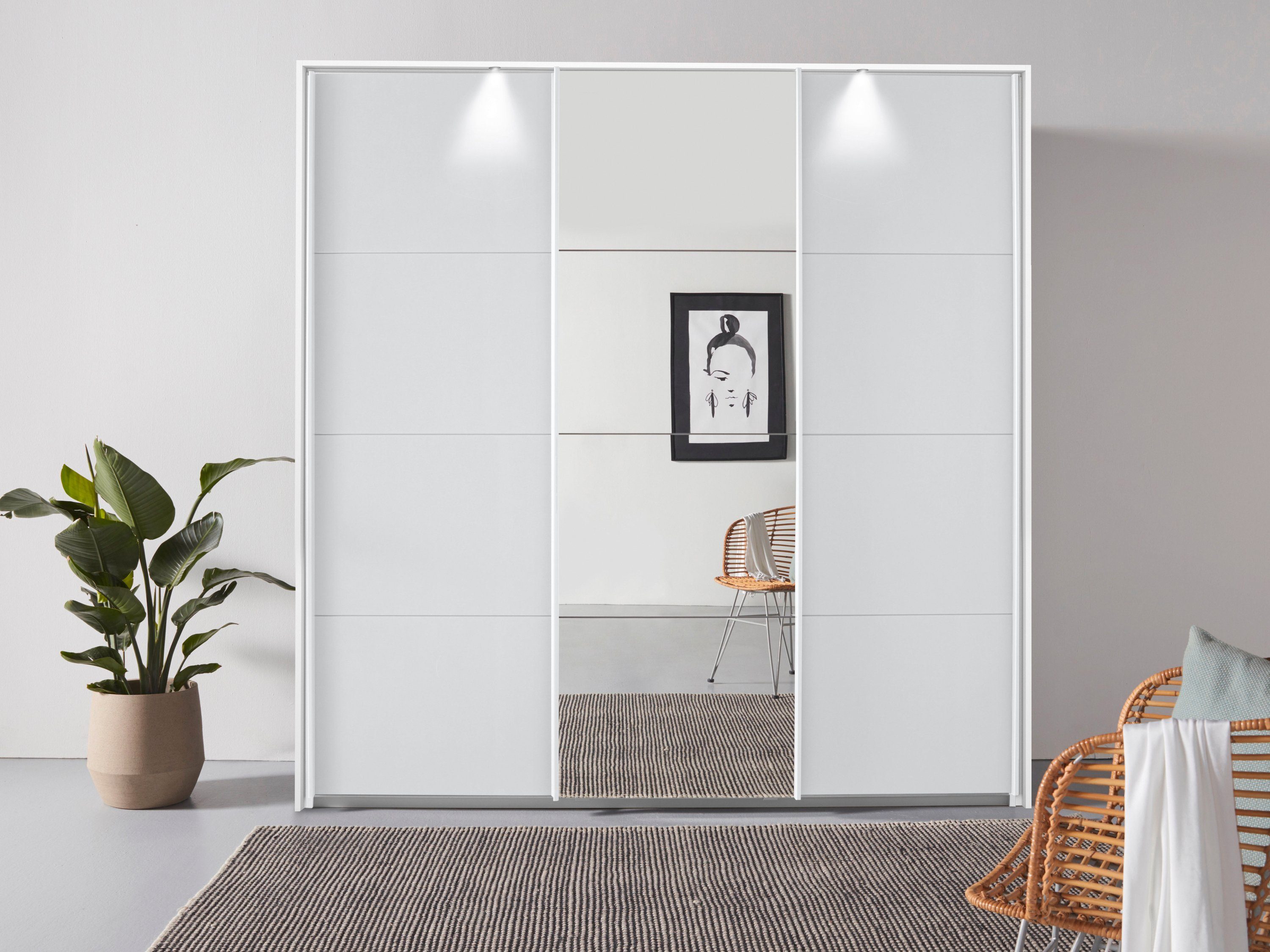 rauch Schwebetürenschrank "Kleiderschrank Schrank Garderobe OTELI inkl. 3 I günstig online kaufen