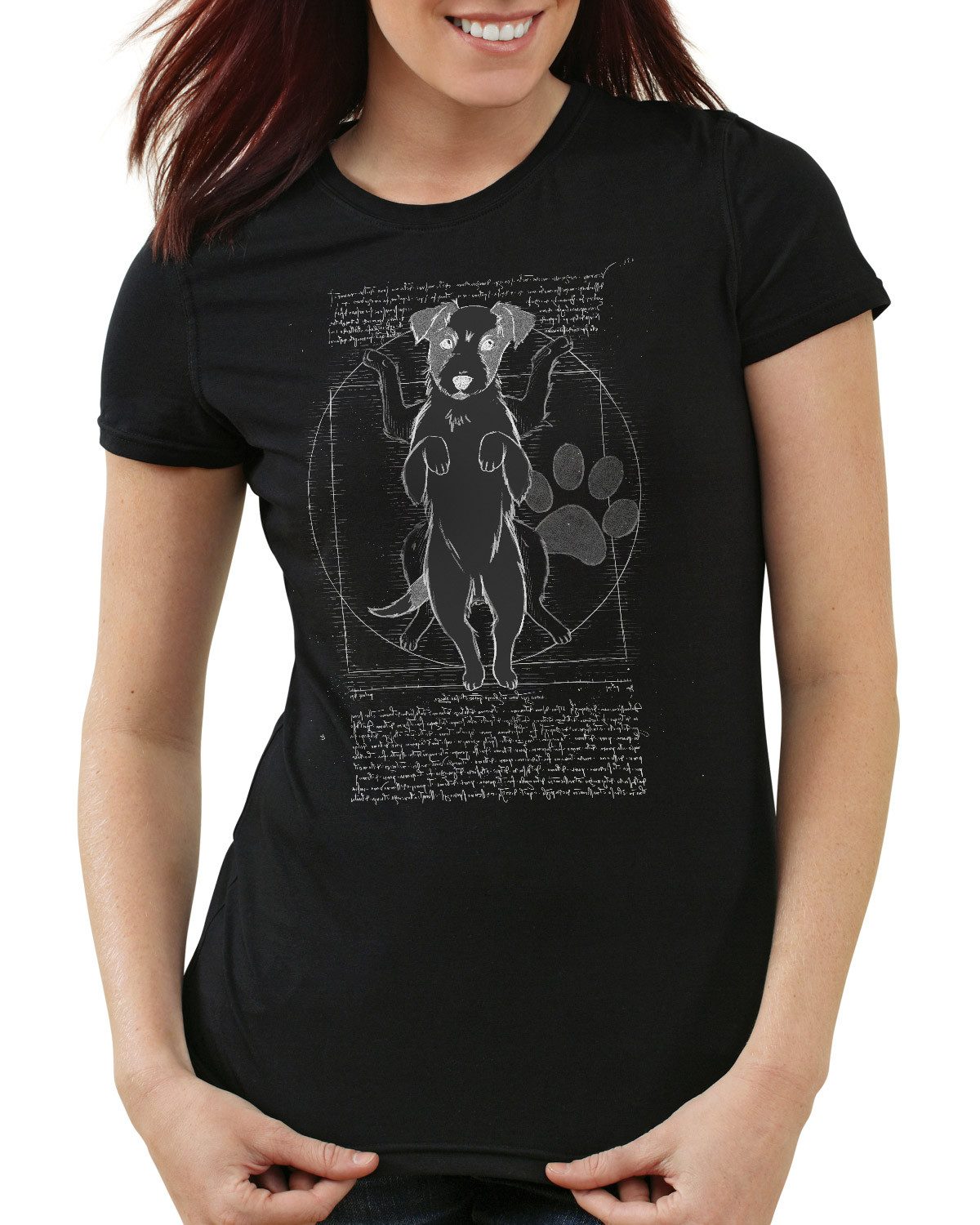 style3 T-Shirt Vitruvianischer Jack Russell hund terrier