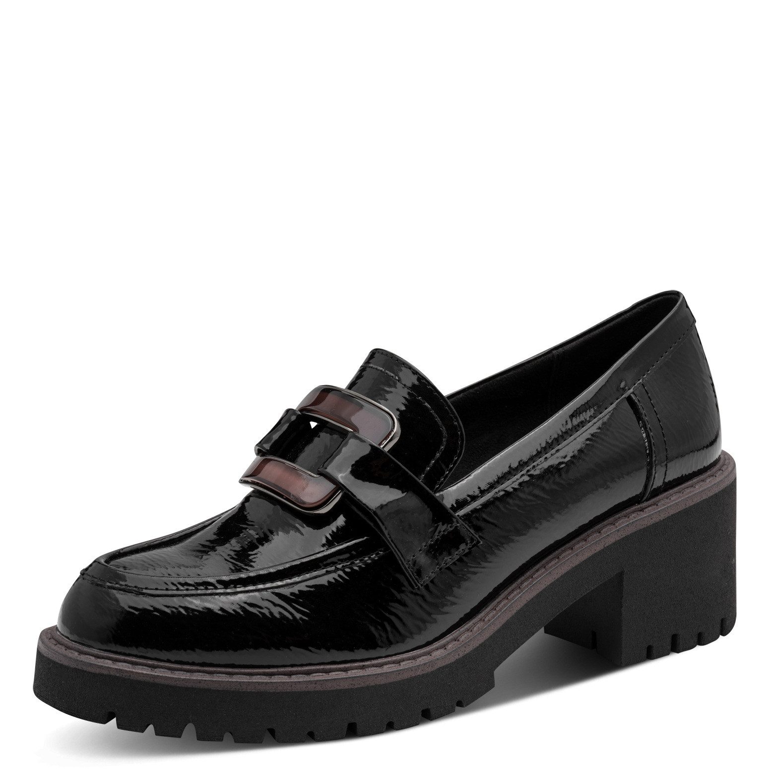 MARCO TOZZI Marco Tozzi Damen Slipper 2-24703-47-018 BLACK PATENT Slipper