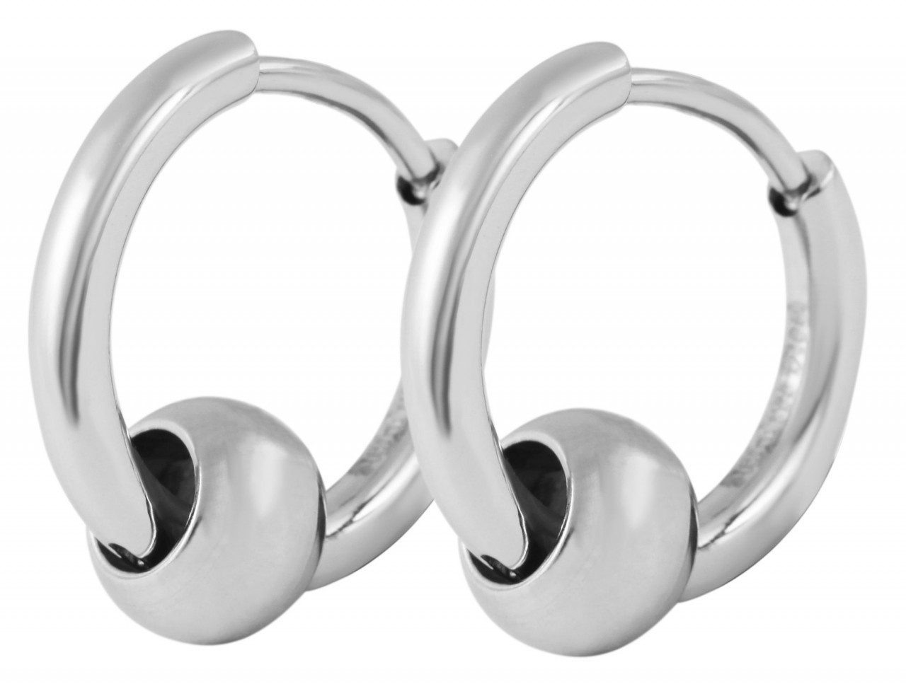 Adelia´s Paar Creolen Unisex Creolen aus poliertem Edelstahl Ø 10 mm günstig online kaufen