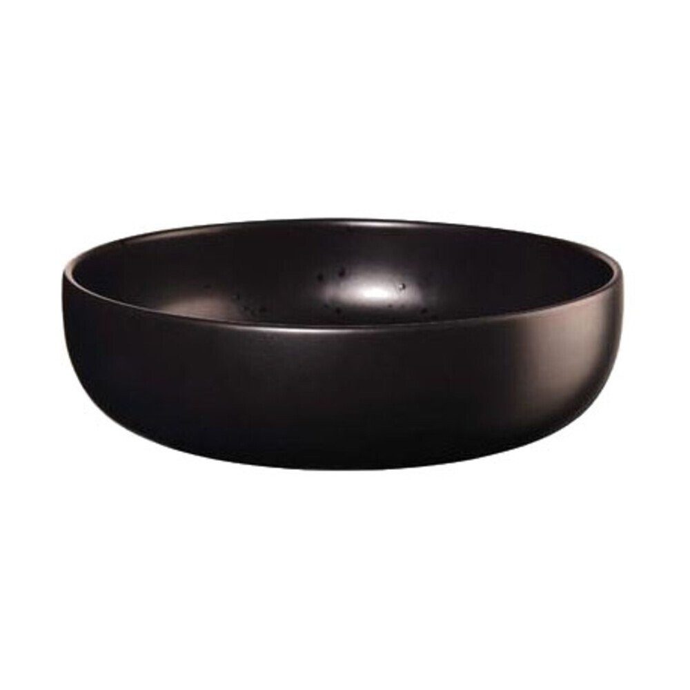 ASA SELECTION Salatschüssel Salatschale 28 cm Coppa Kuro, Steinzeug, (1-tlg), Salatschale, Ø27,5cm, Steinzeug, schwarz