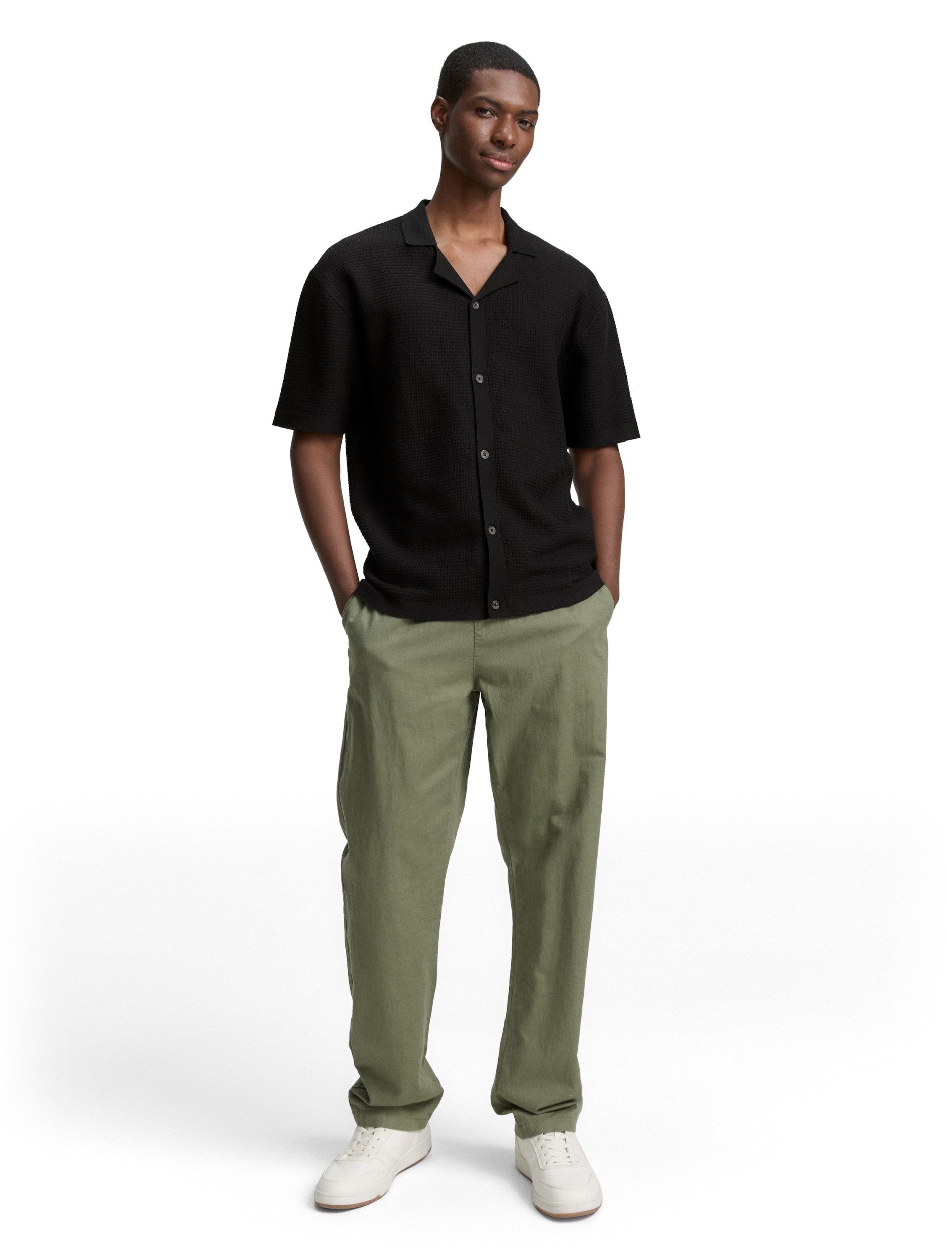 TOM TAILOR Denim Strickpullover Strick-Poloshirt