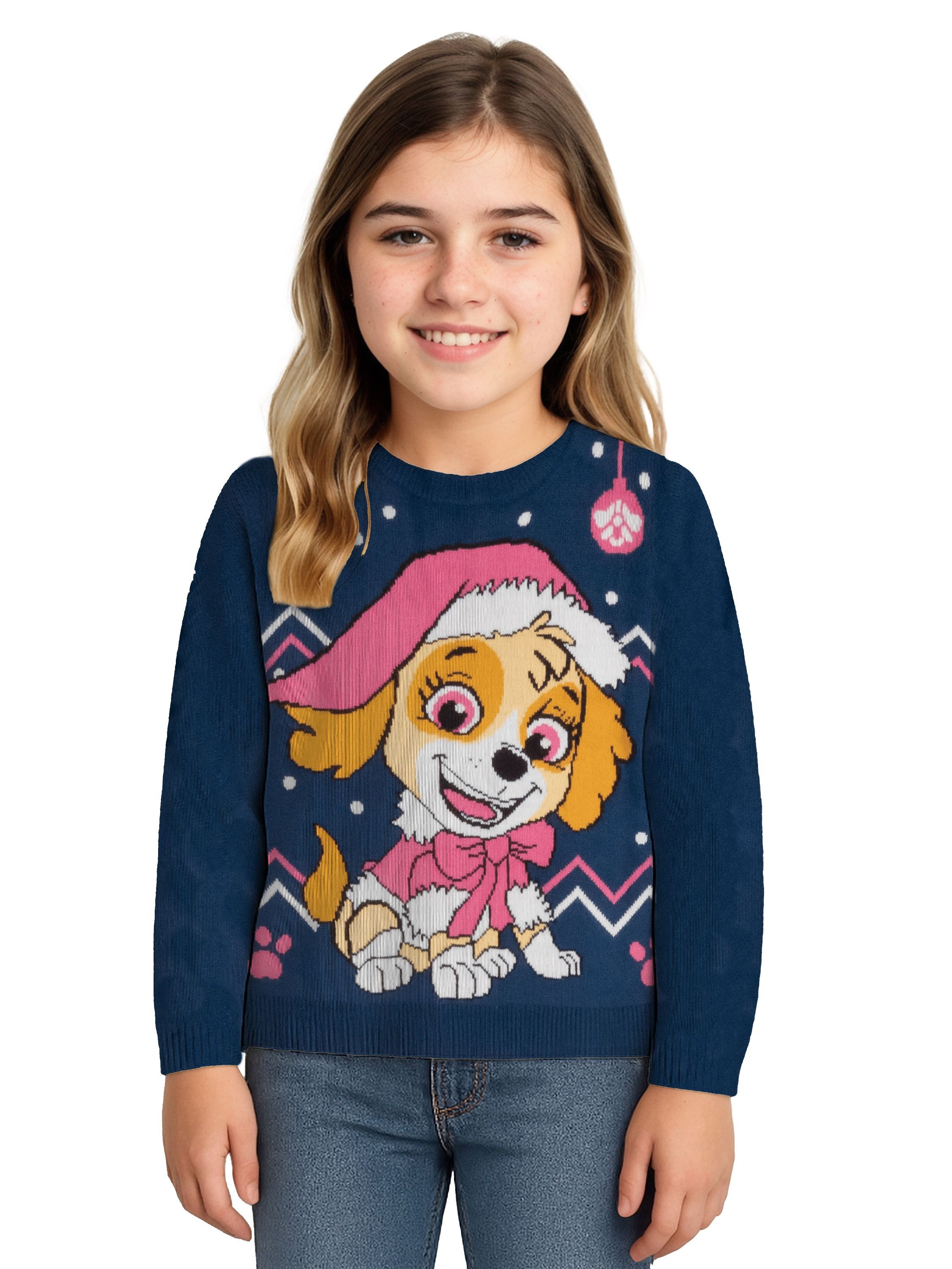United Labels® Strickpullover Paw Patrol Winterpullover Skye Winter Strick Pullover Ugly Sweater