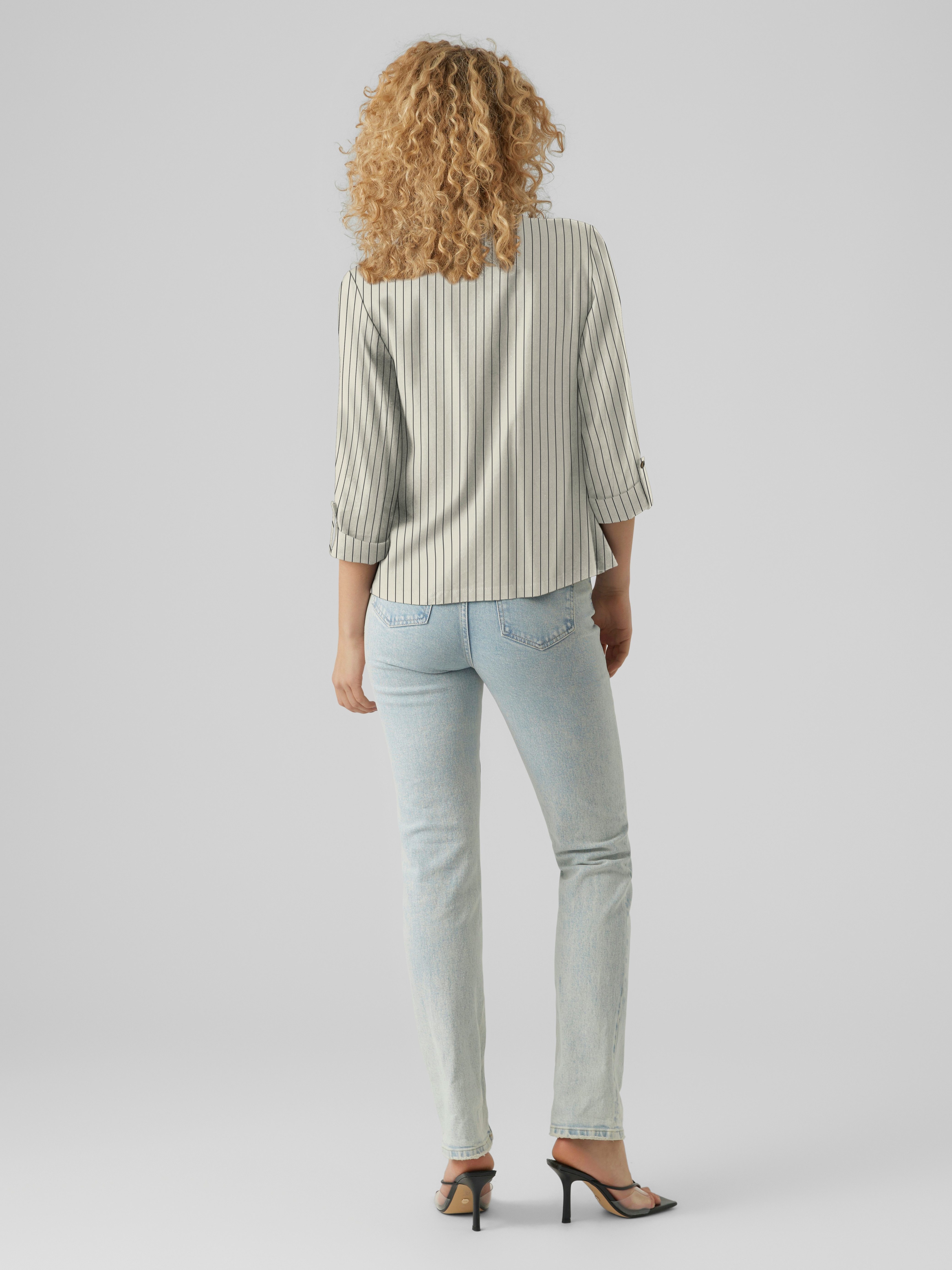 Vero Moda Kurzblazer VMJESMILO 3/4 LOOSE BLAZER WVN NOOS mit Leinen – Bild 5 von 5