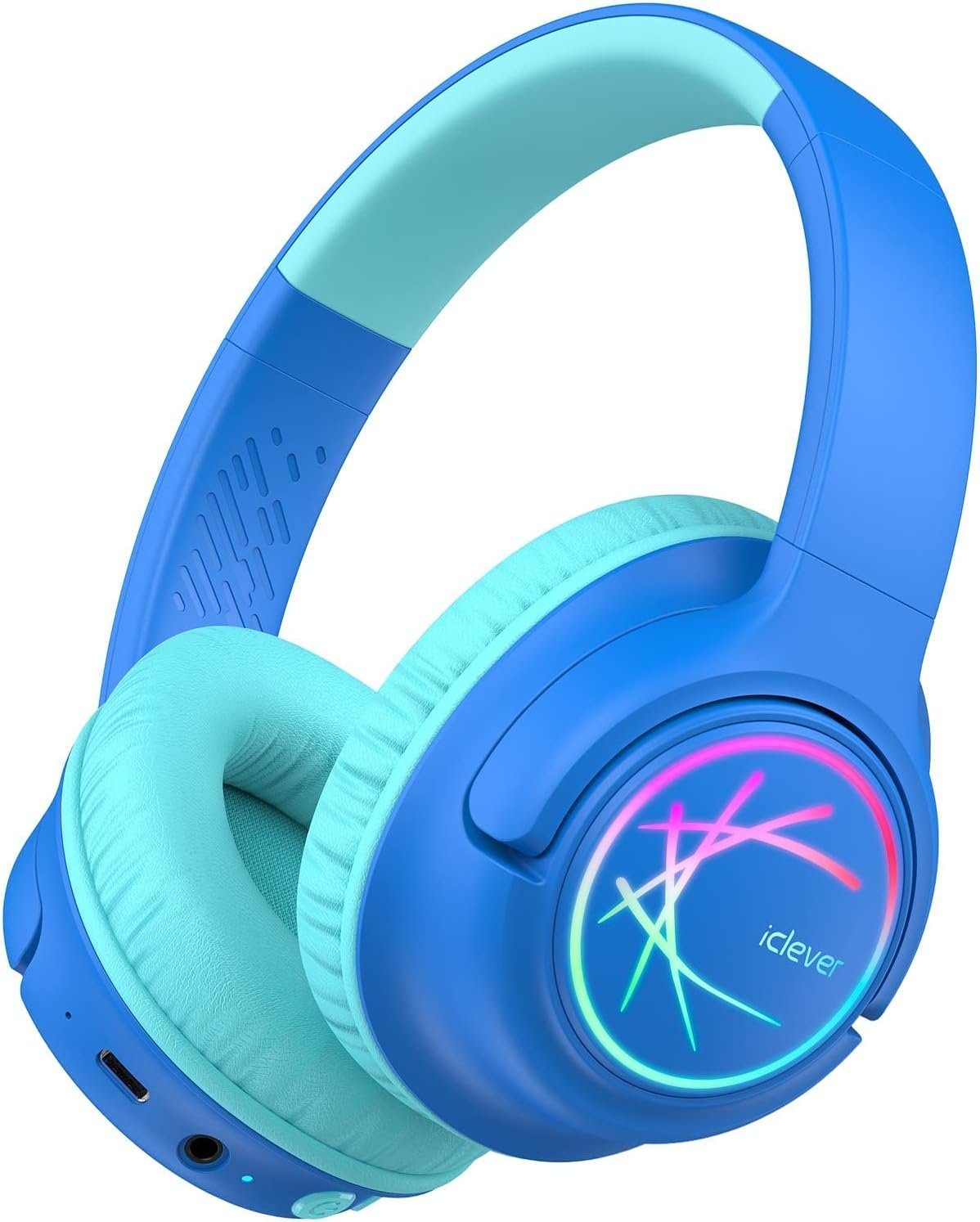 iclever BTH18 Over-Ear-Kopfhörer (Bluetooth, 74/85/94dB Lautstärkebegrenzung, 43 Stunden Spielzeit, Bluetooth5.3)