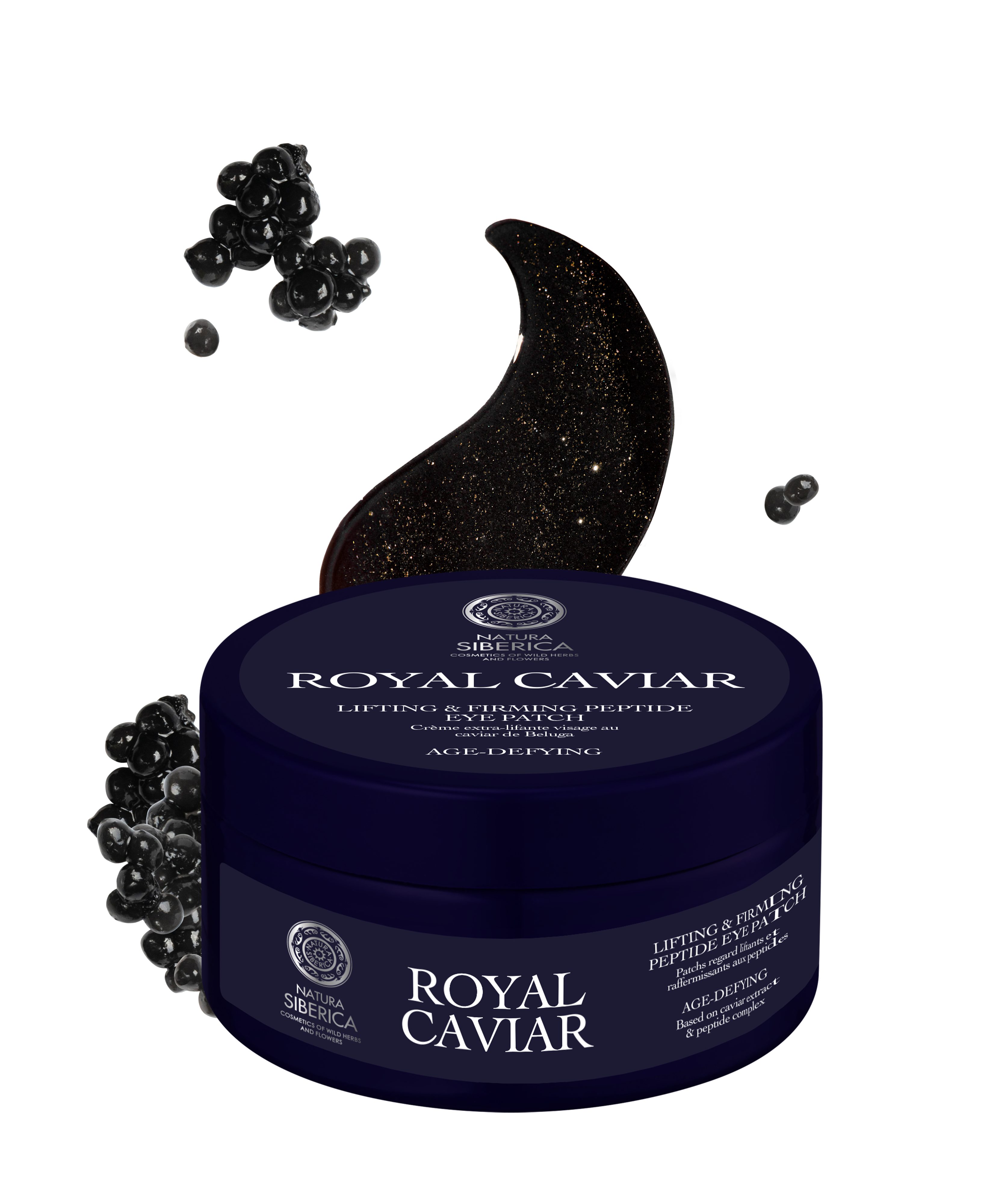 Natura Siberica Augenpatches Royal Caviar Lifting & Firming Peptide Eye Patches, 60 pcs, 60-tlg.