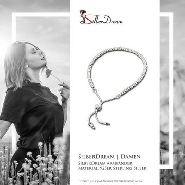 SilberDream Silberarmband SDA7090X SilberDream Damen Armband variable Größe (Armband), Damen Armband (diamantierte Kugeln) bis ca. 22cm, 925 Sterling Silber