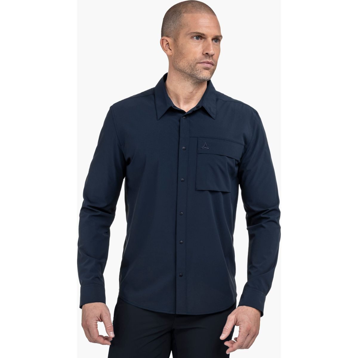 Schöffel Outdoorbluse Shirt Style Dunajec Men Perfektes Wanderhemd aus recyceltem Material mit UV-Schutz