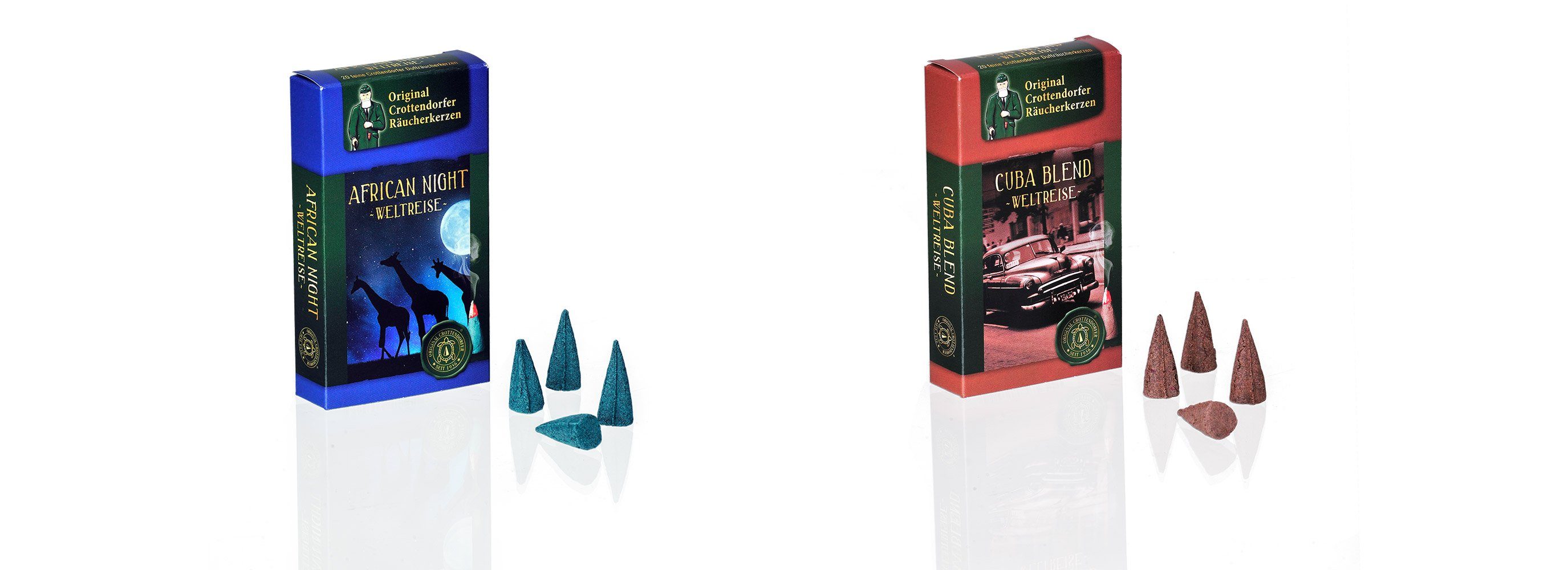 Crottendorfer Duftkerze 2er Set Coffee House / Harmony, Sensual Magic Räuch günstig online kaufen