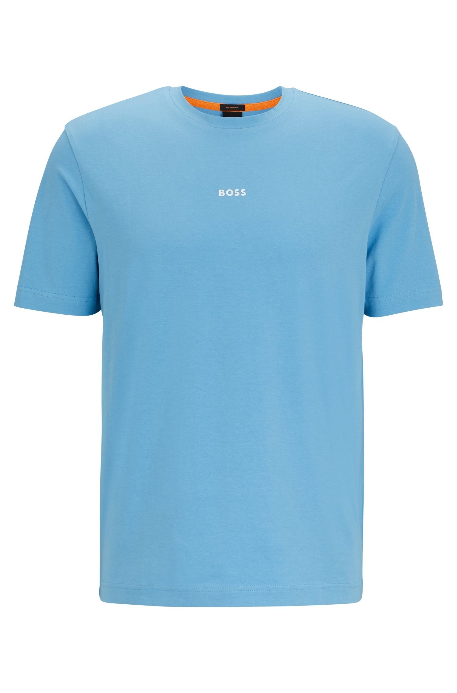 Rundhalsausschnitt ORANGE mit Open_Blue493 T-Shirt BOSS TChup