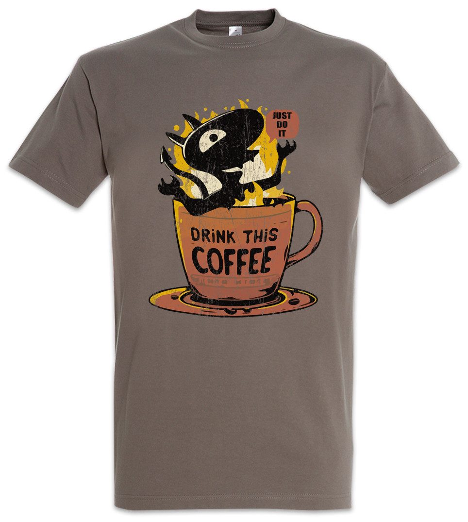 Urban Backwoods Print-Shirt Drink This Coffee Herren T-Shirt Caffeine Kaffee Molekül Lehrer Chemie (1-tlg) Barista Tasse Chemische Formel