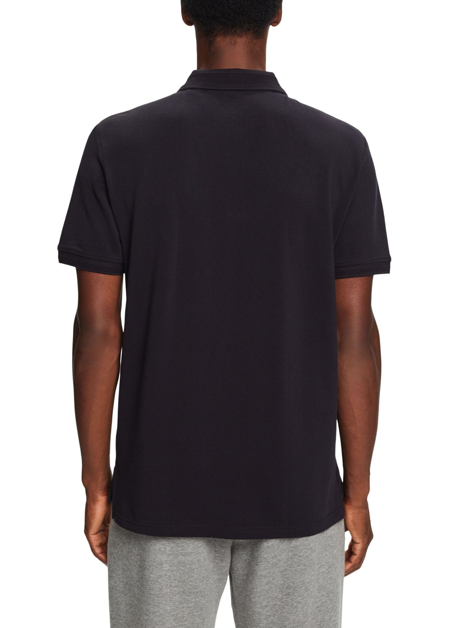 Poloshirt Baumwoll-Piqué aus Esprit BLACK Poloshirt