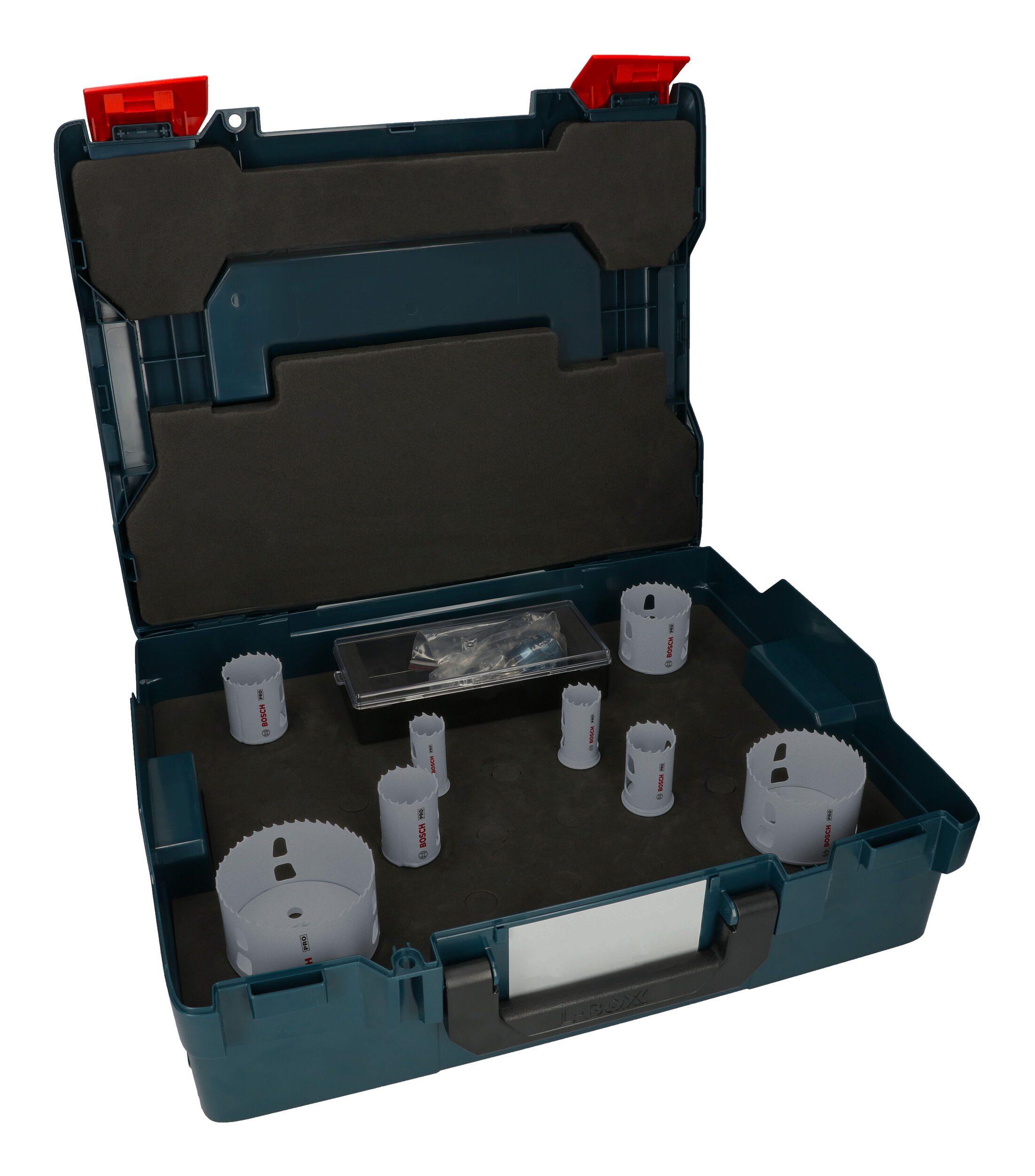 BOSCH Lochsäge Pro Multi Material, 8 Teile, Multi Material Power Change Plus Set, 20 - 114 mm, 8-teilig