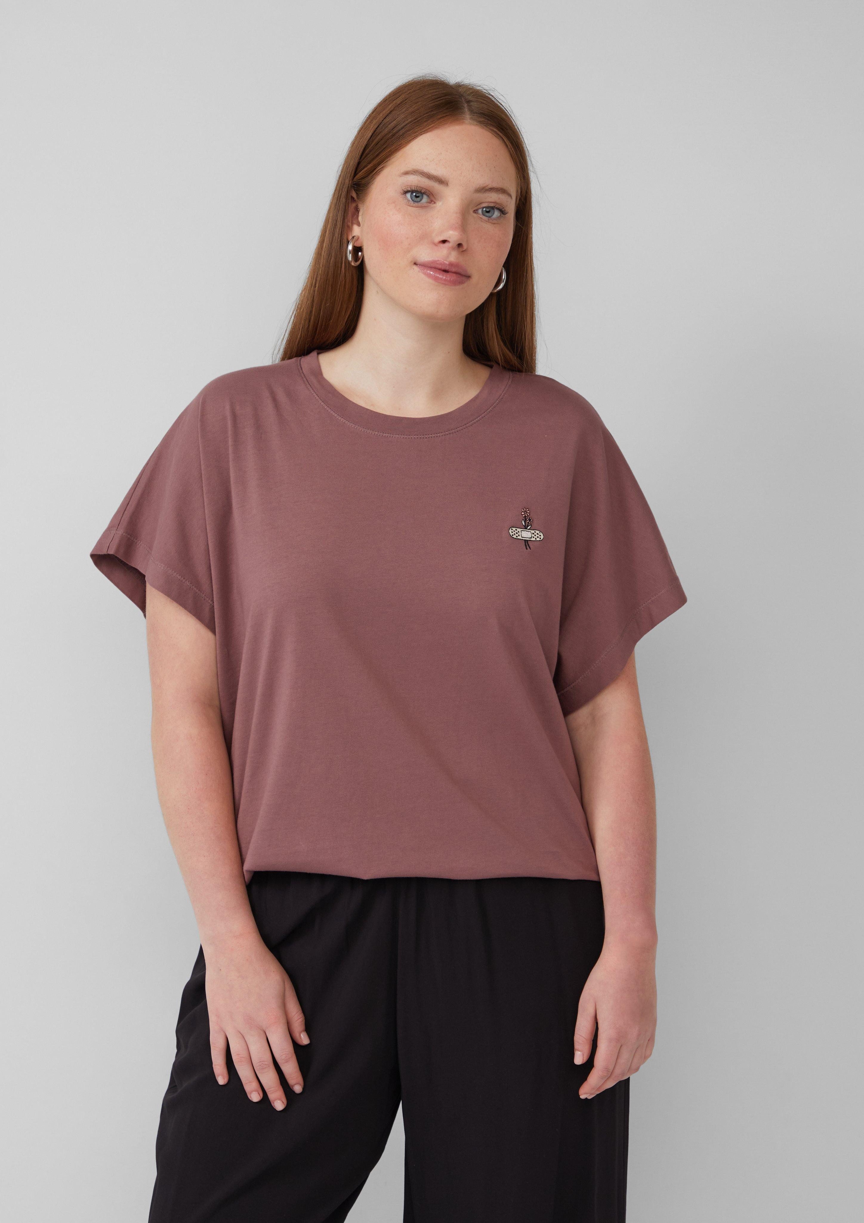 QS Kurzarmshirt T-Shirt im Loose Fit günstig online kaufen
