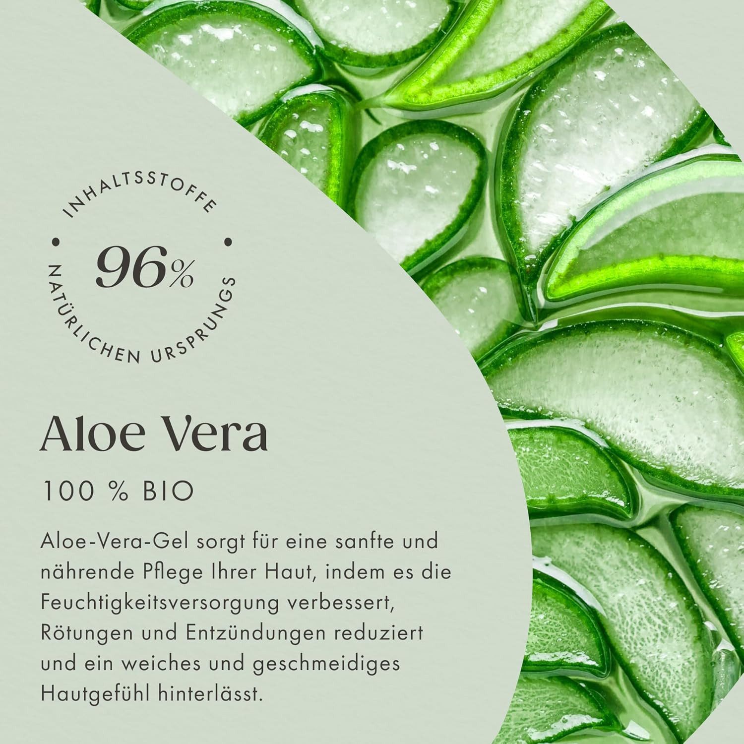 Satin Naturel Feuchtigkeitsgel Bio Aloe Vera Gel 200 ml After Sun & Feuchtigkeitspflege, Mit Hyaluron & Panthenol, für Gesicht, Körper & Haare