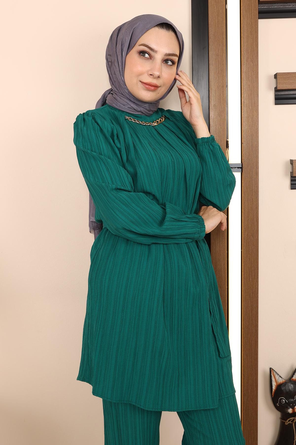 MODAMİHRAM Tunikakleid Ketten Detail Anzug günstig online kaufen
