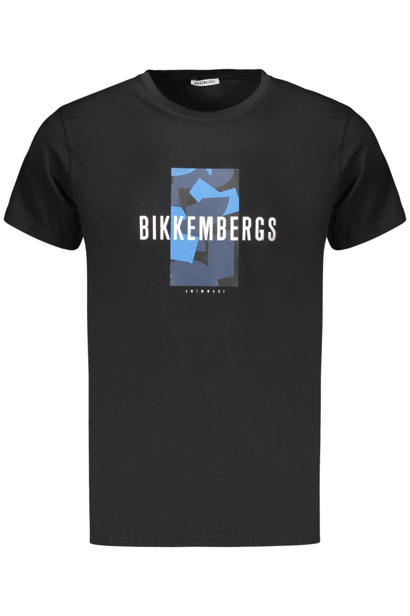 Bikkembergs T-Shirt Stilvolles Herren Kurzarm-T-Shirt in Schwarz mit