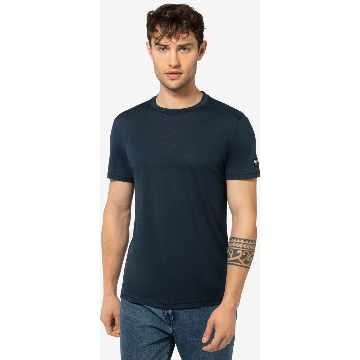 SUPER.NATURAL Kurzarmshirt M Essential SS Vielseitiges Herren-T-Shirt aus Merinowolle für Freizeit, Alltag und – Bild 3 von 3