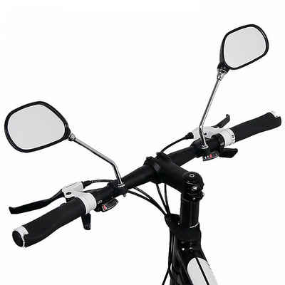 MidGard Fahrradspiegel Fahrrad Rückspiegel für Lenker verstellbar für E-Bike, MTB, Citybike (2-St)
