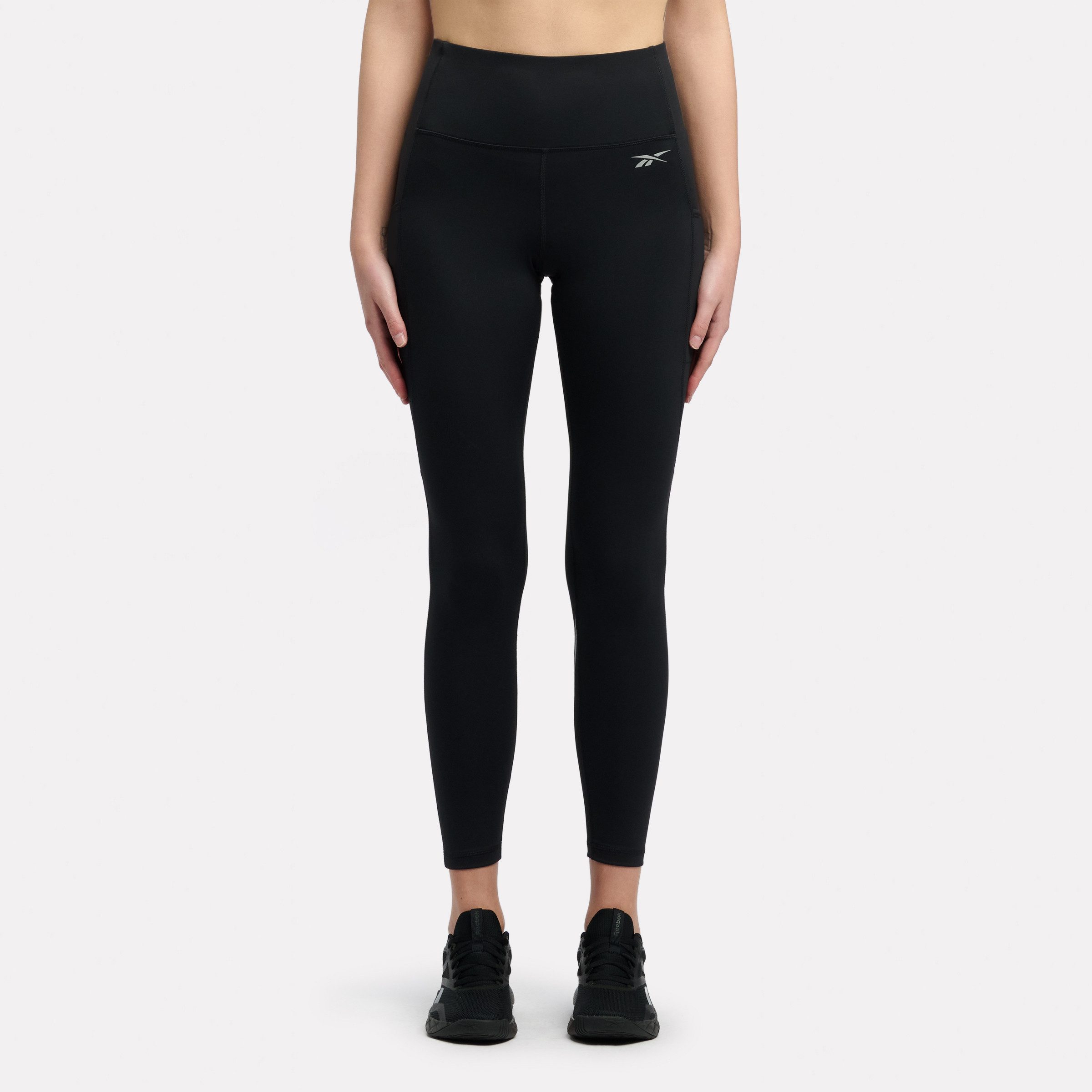 Reebok Lauftights HIGH RISE FULL LENGTH TIGHTS mit Flatlock-Nähten, feuchtigkeitsableitend, atmungsaktiv
