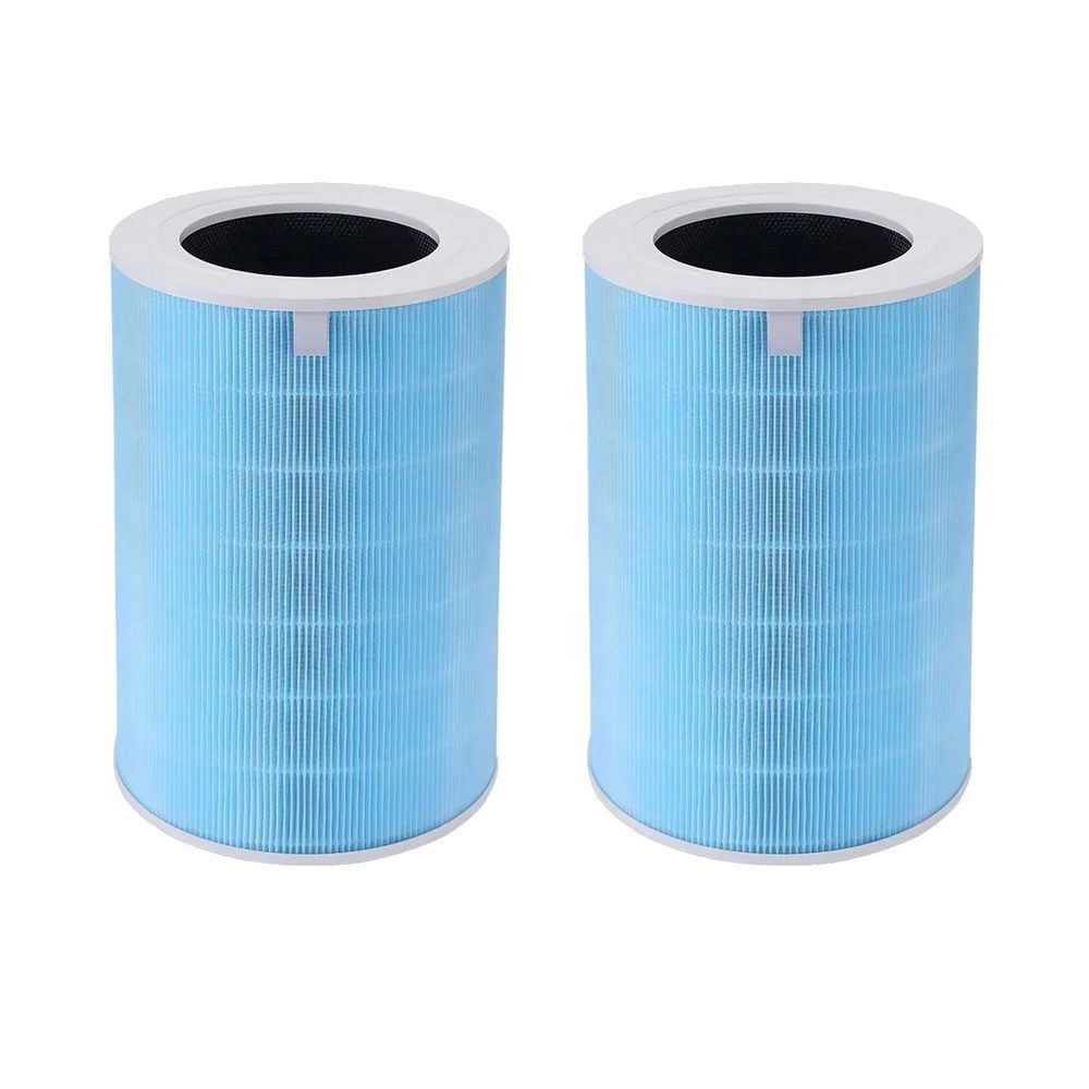 Trade-Shop Ersatzfilter 2x passend für Xiaomi Mi Air Purifier Pro H ersetzt M7R-FLH-GL, Zubehör für Luftreiniger, bestehend jeweils aus Vorfilter, Aktivkohlefilter, HEPA H13 / mit Chip