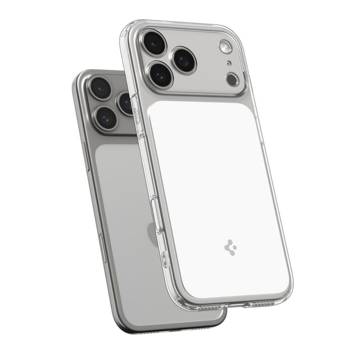 Spigen Handyhülle Ultra Hybrid T mit Magnetfunktion Kompatibel mit iPhone 17 Pro Max 6,9, Hybridhülle mit integriertem Magnetring und weißem Rahmen